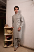 Light Grey/Sliver Kurta Trousers/Shalwar