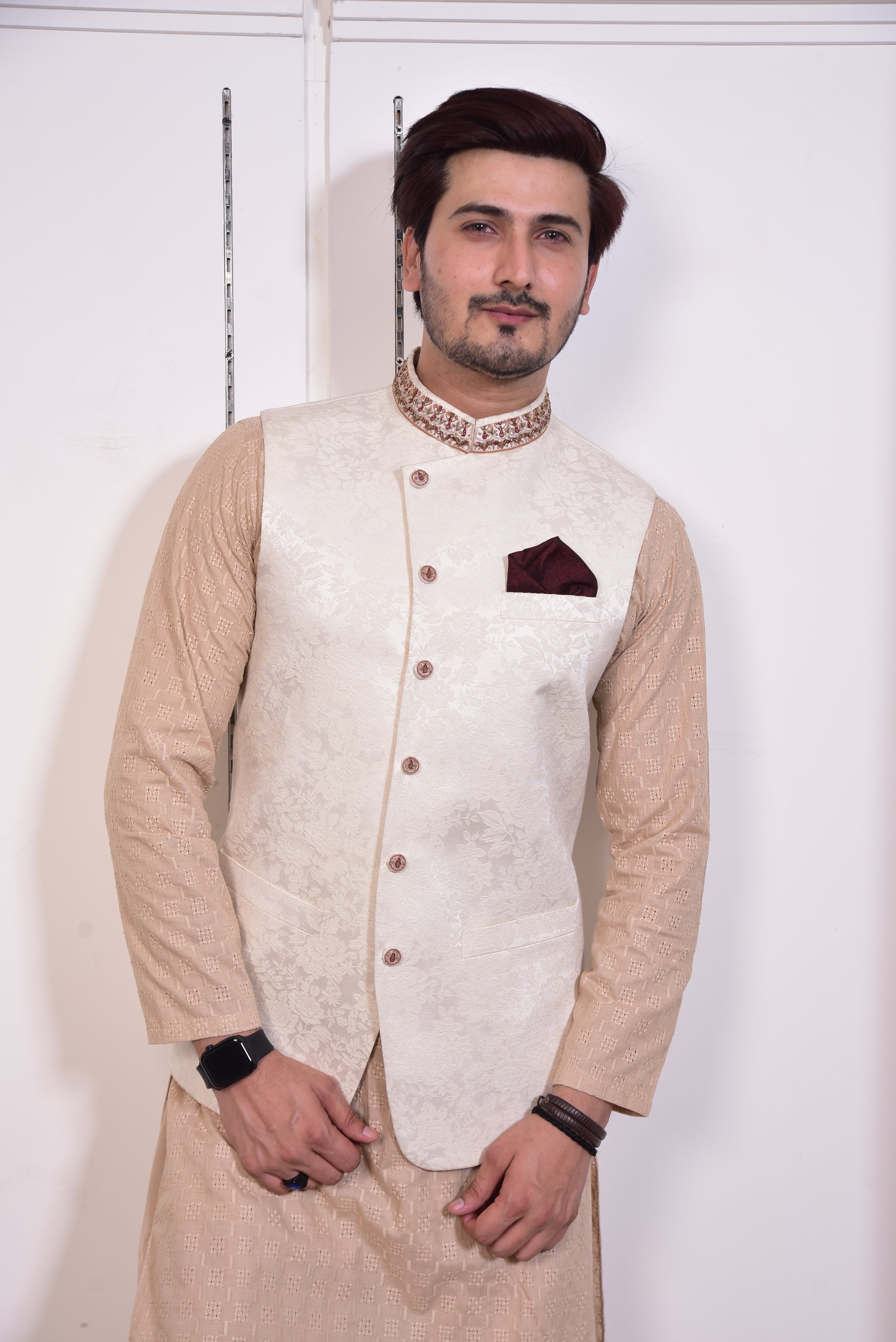 Ivory Cartesian Waist Coat