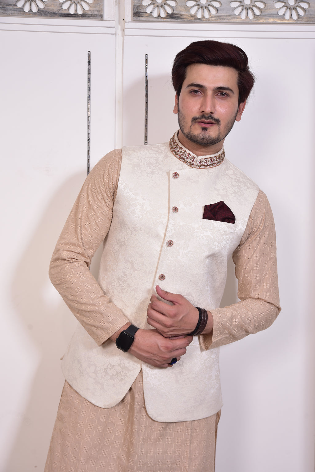 Ivory Cartesian Waist Coat