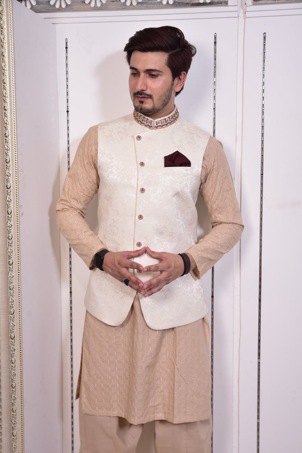 Ivory Cartesian Waist Coat