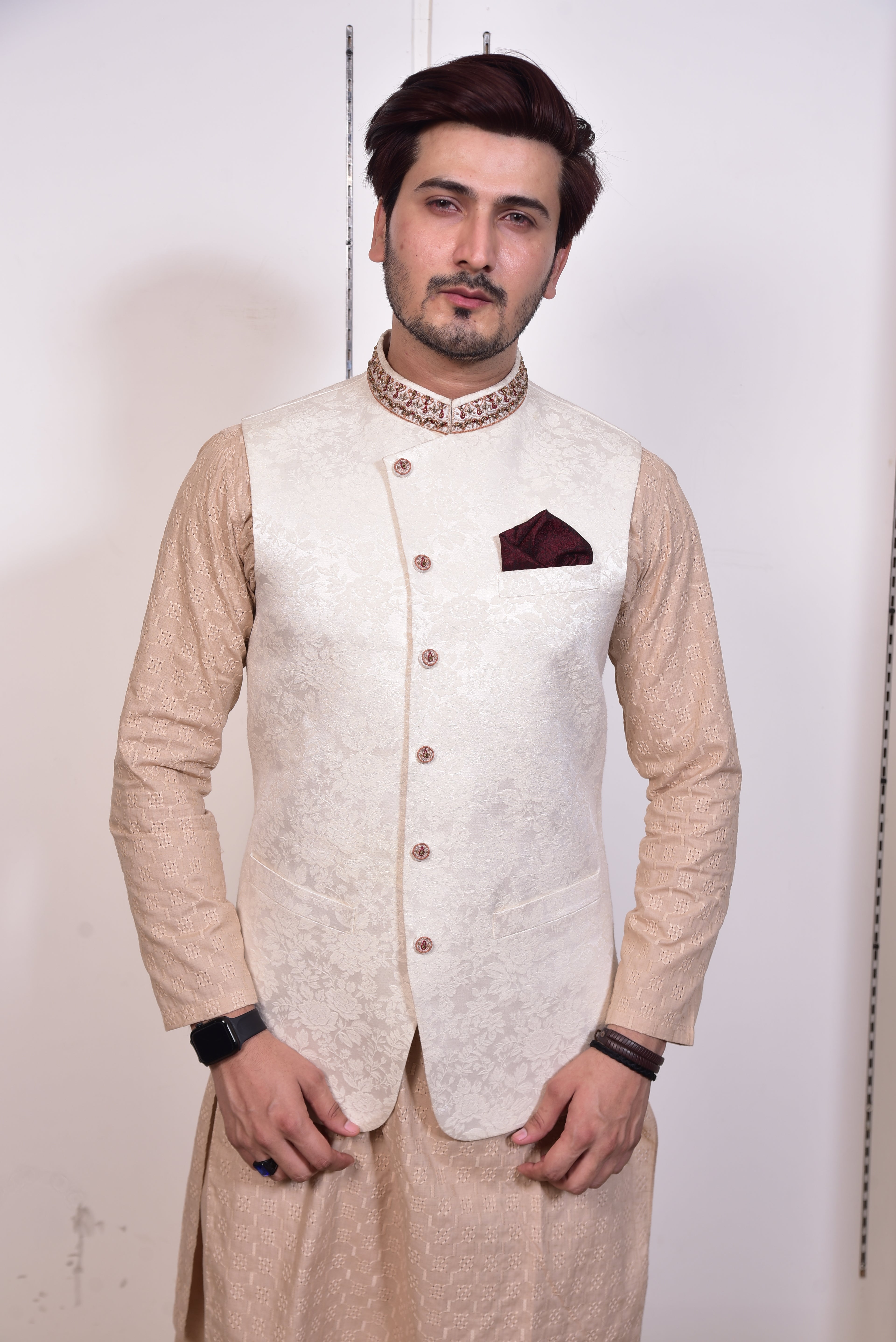 Ivory Cartesian Waist Coat