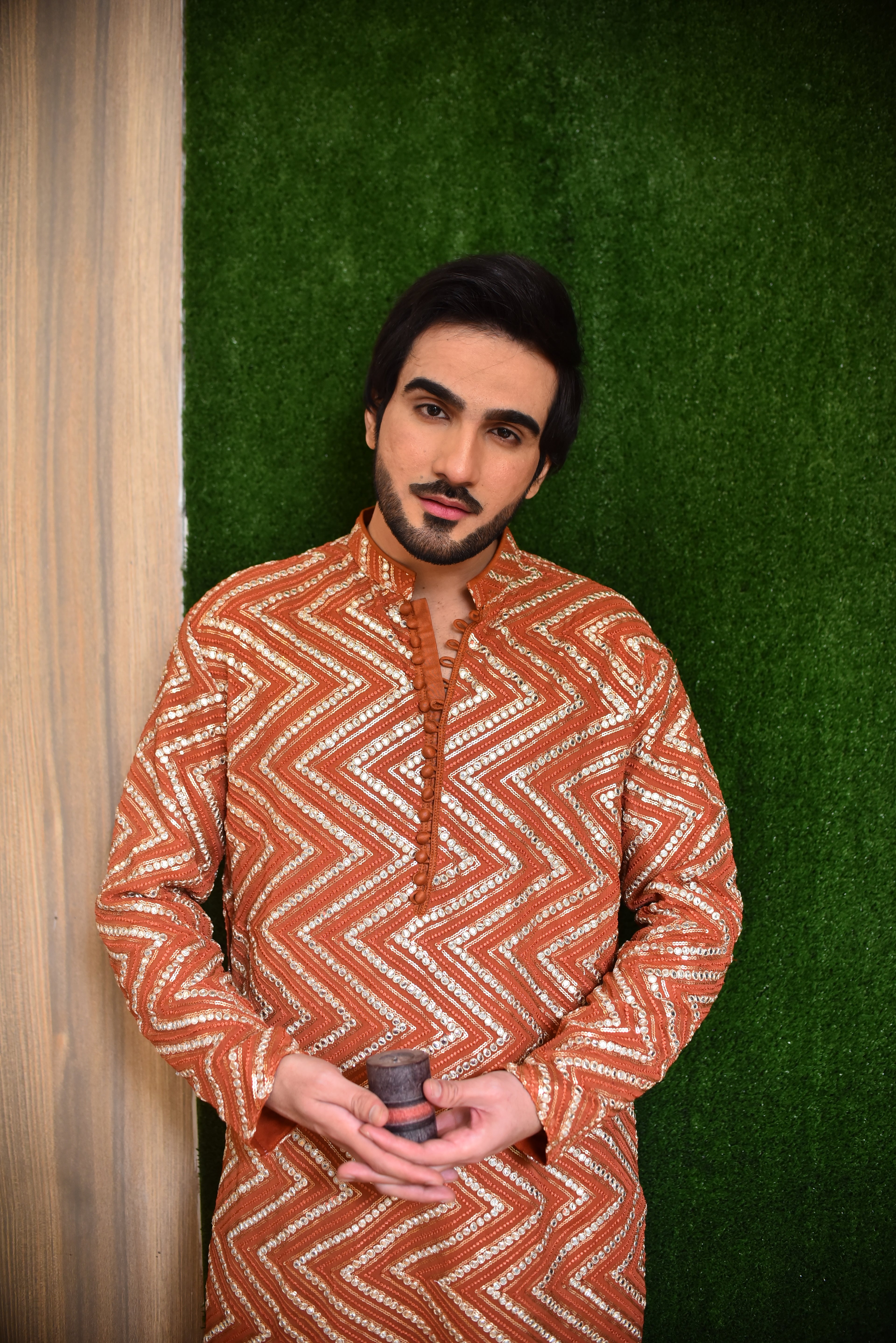 Bright Orange Kurta