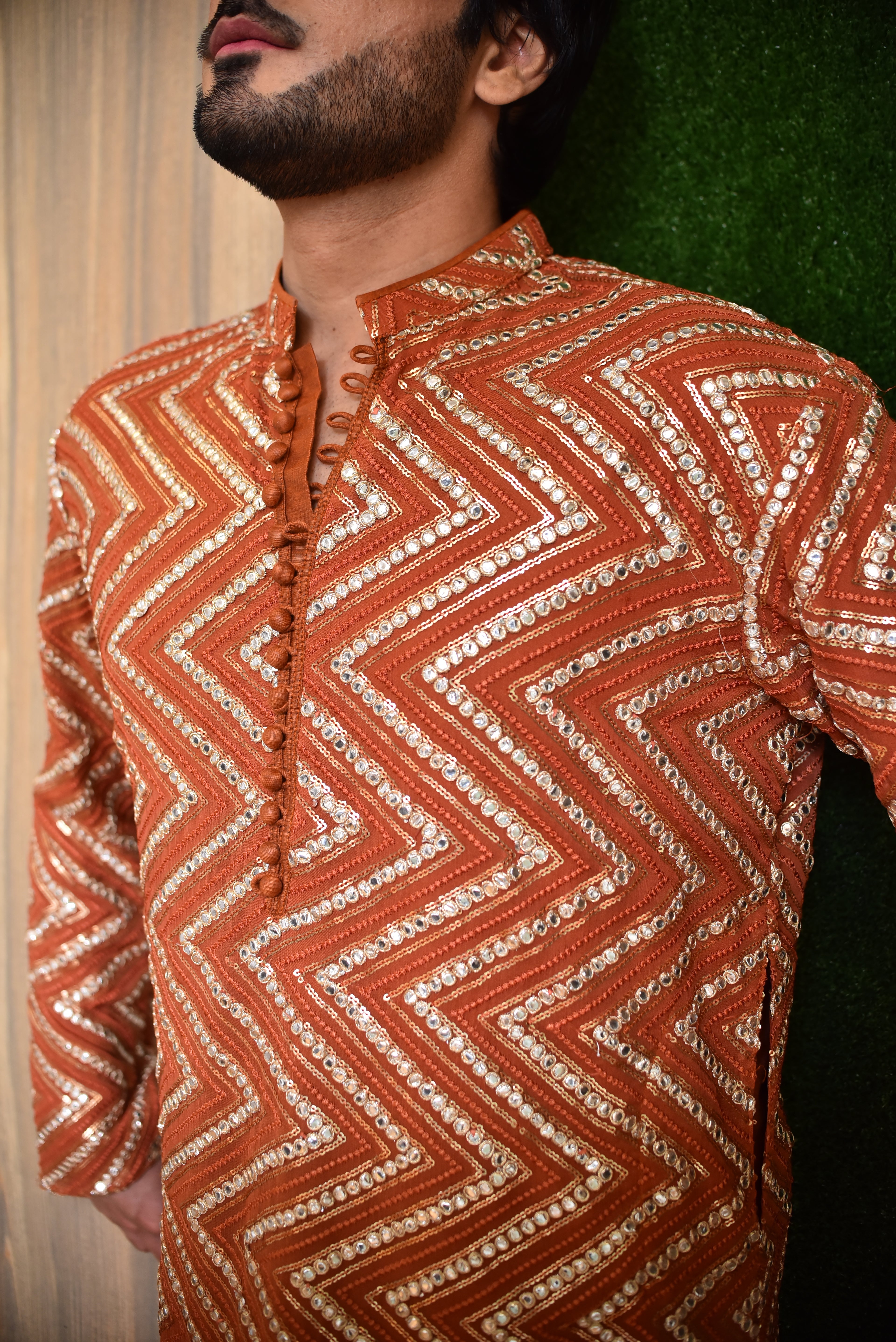 Bright Orange Kurta