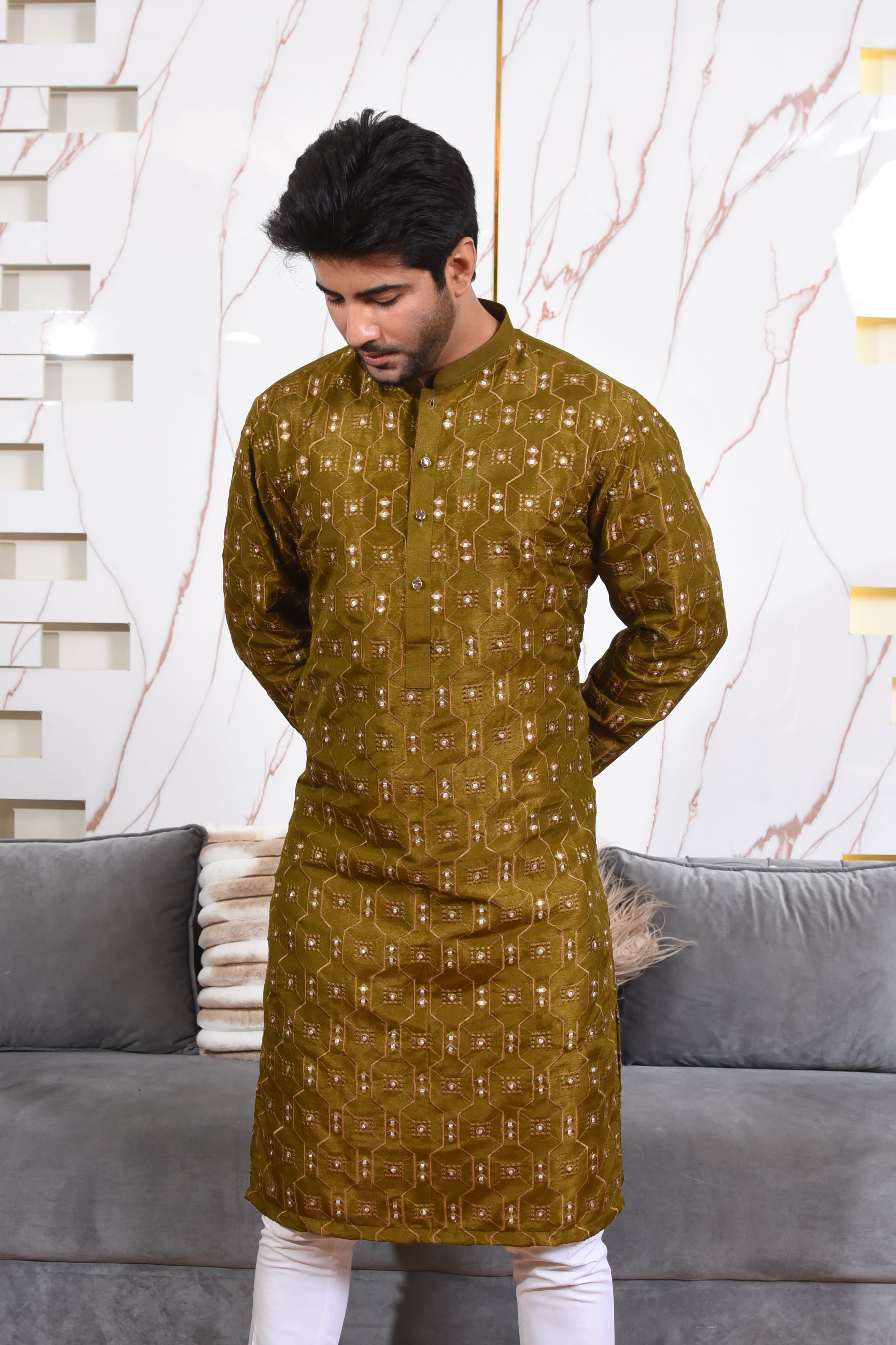 Mustard Brown Kurta