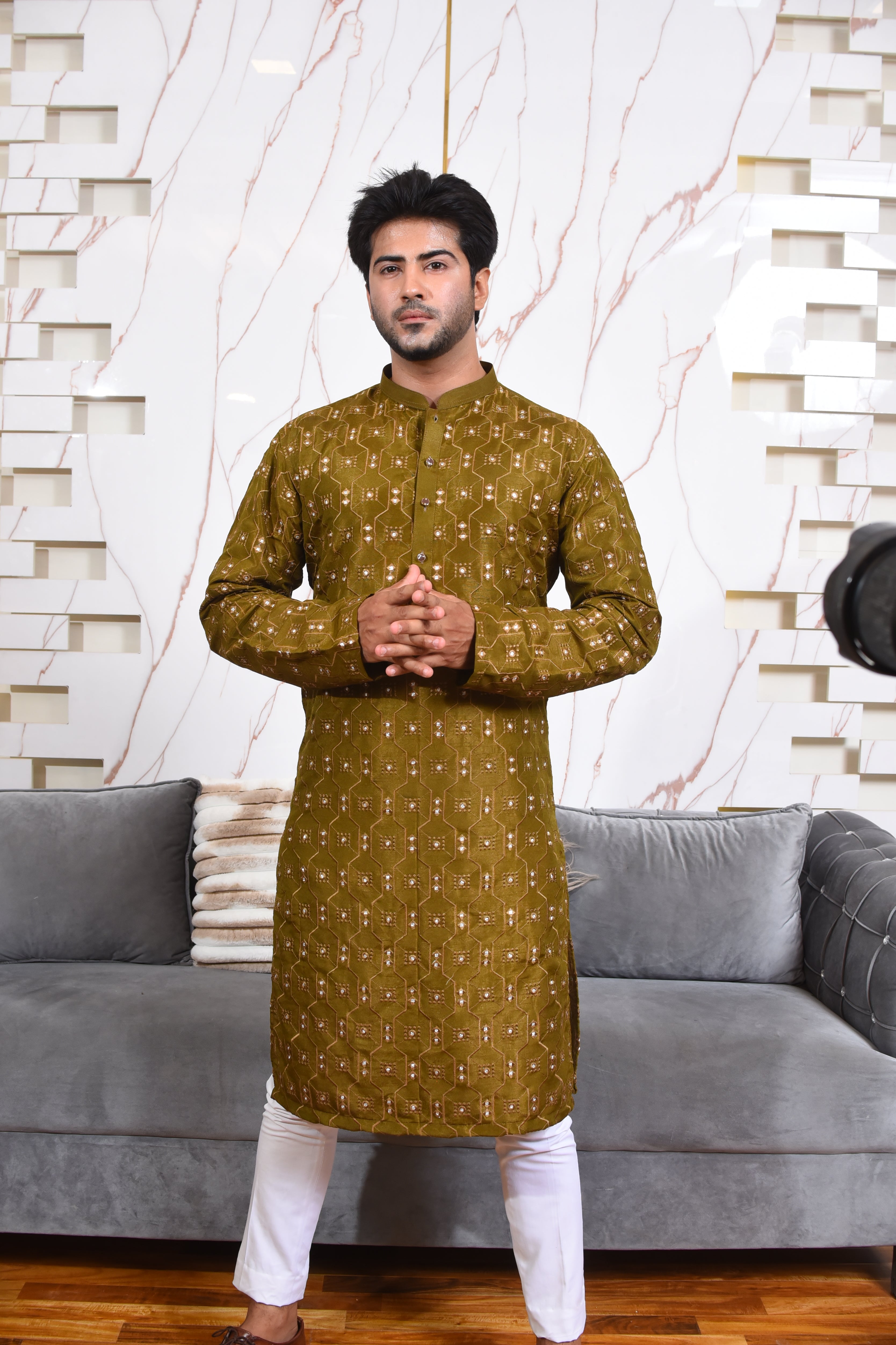 Mustard Brown Kurta