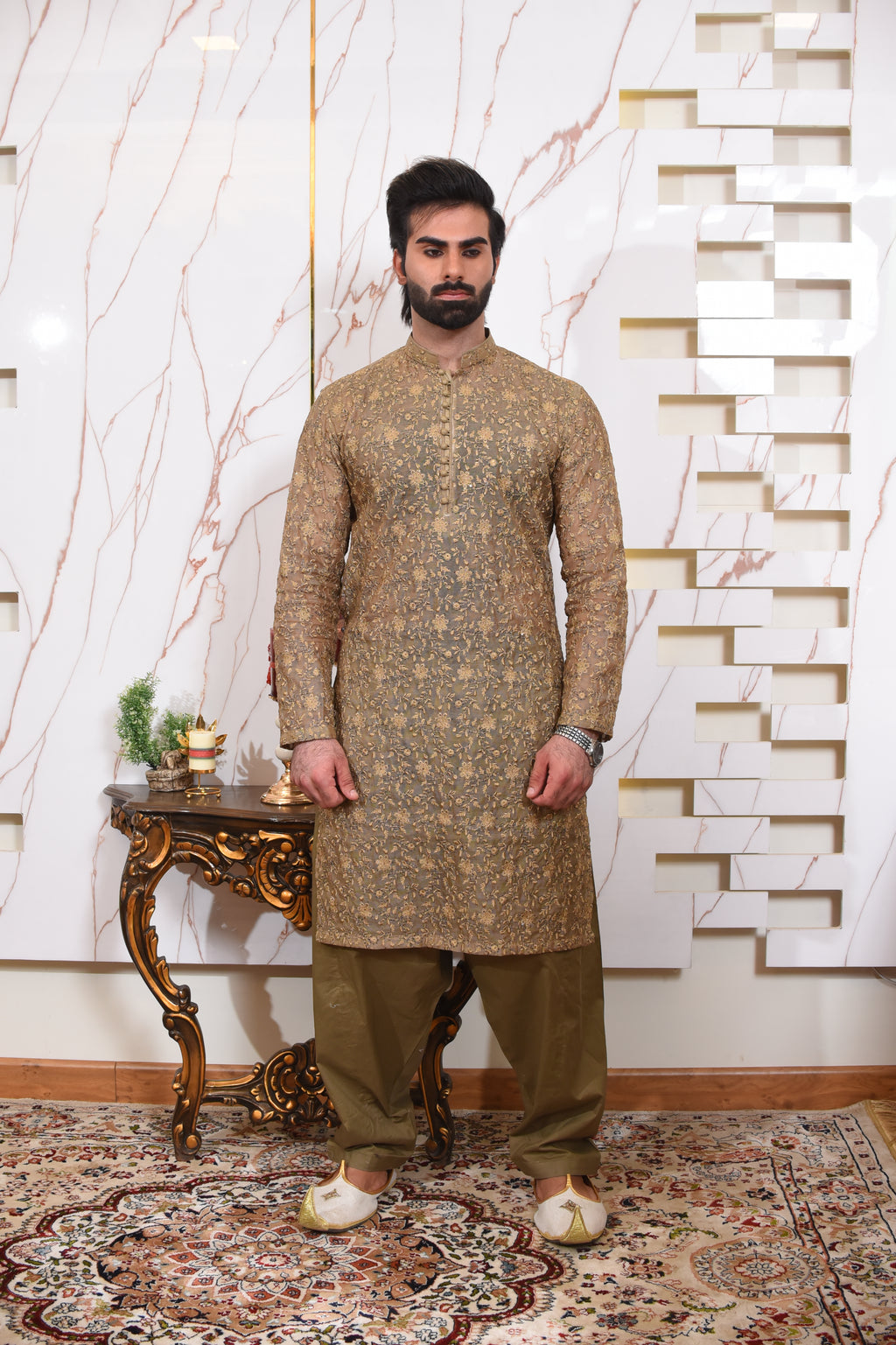Embroided Kurta