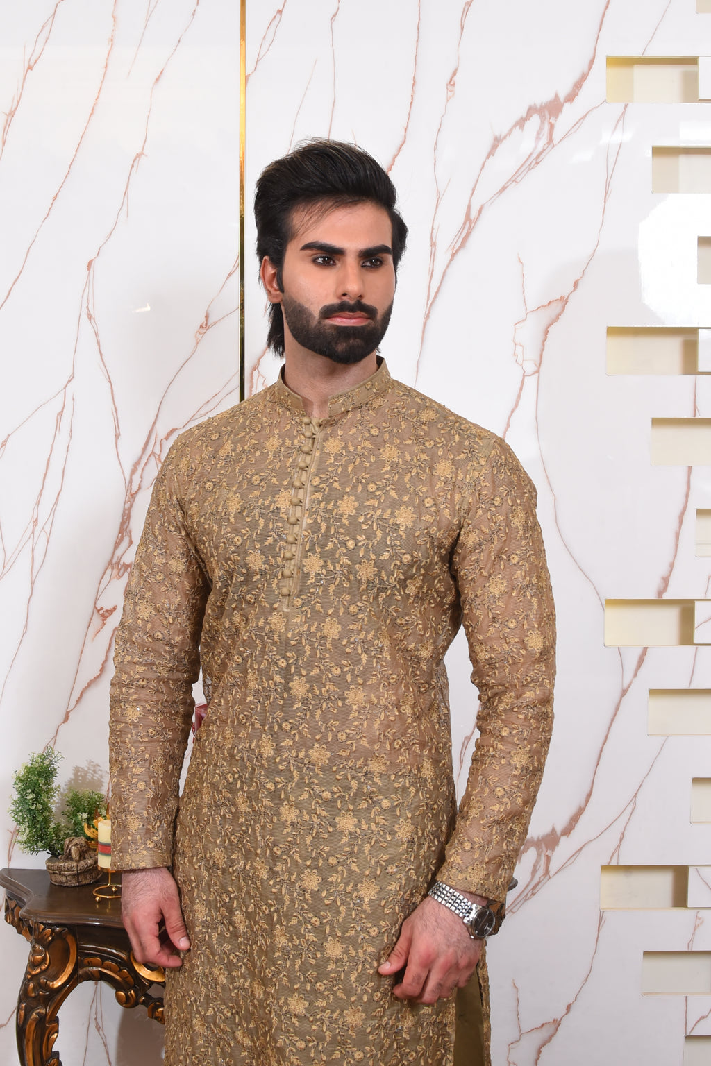 Embroided Kurta