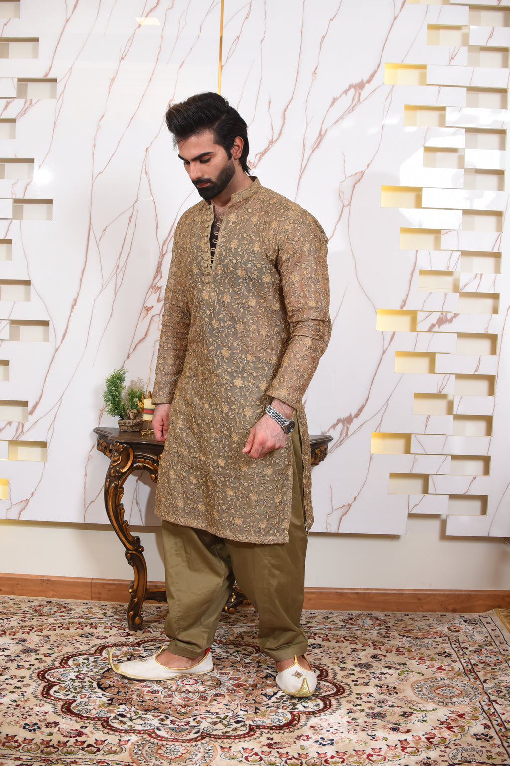 Embroided Kurta