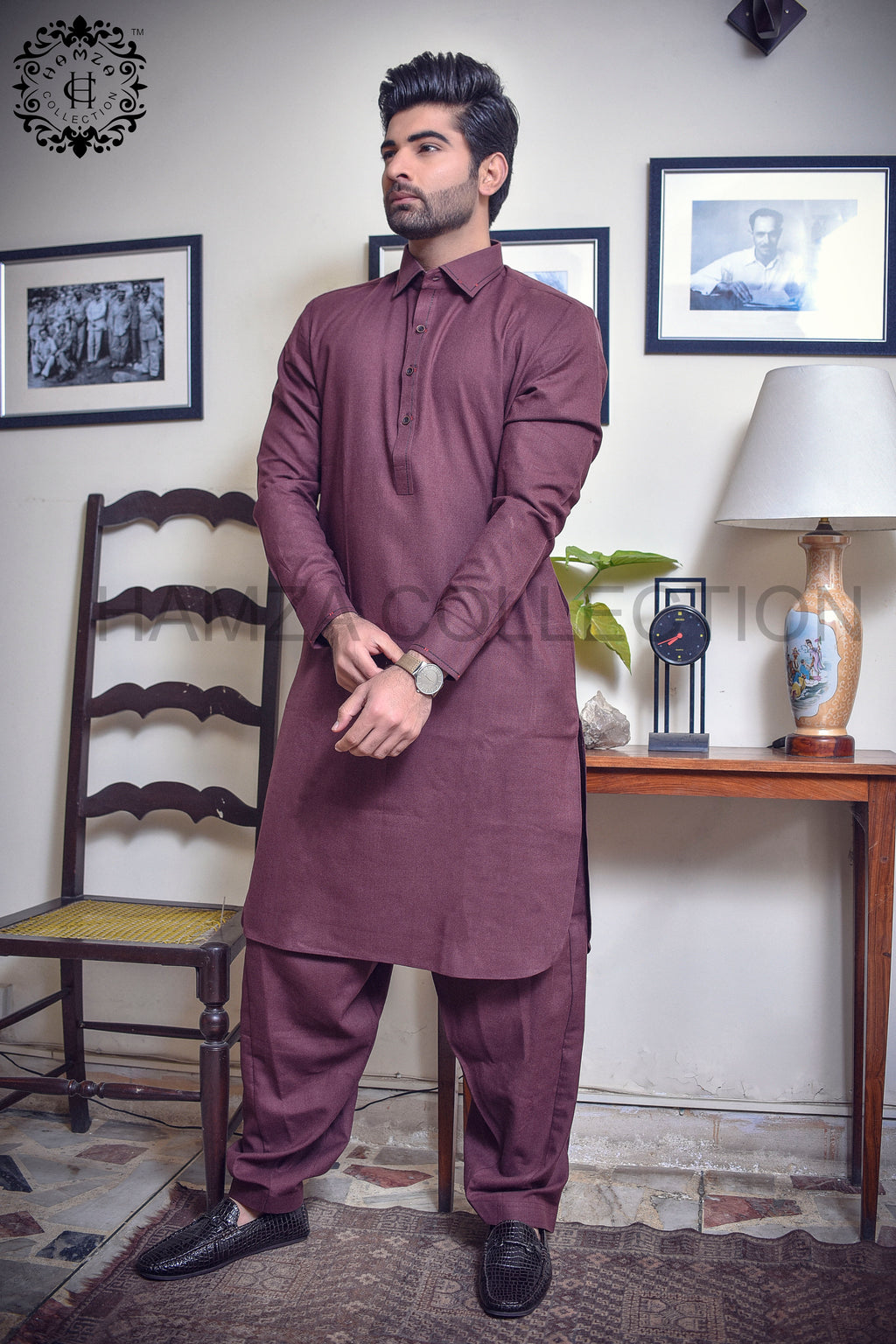 Plum Kurta Shalwar