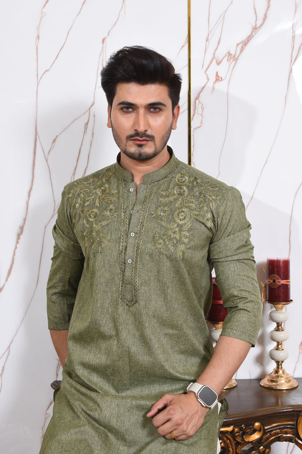 Sage Green Kurta Trouser/Shalwar