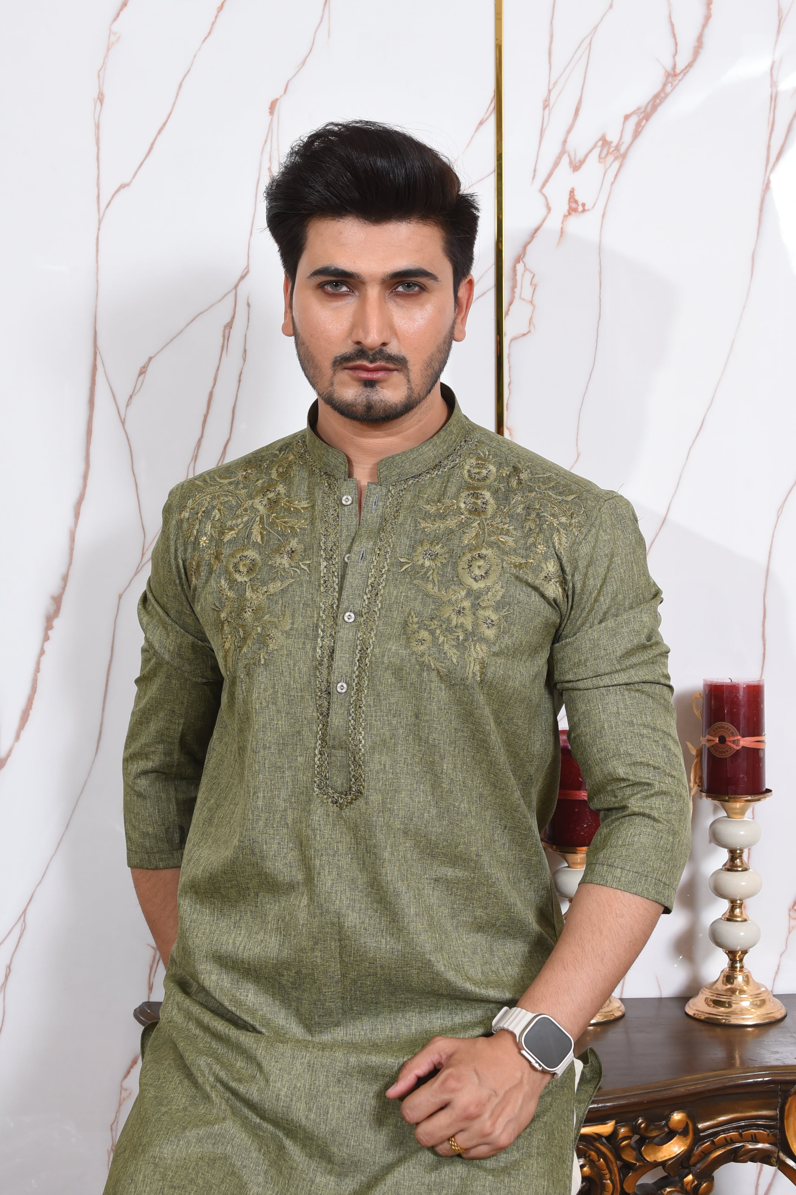 Sage Green Kurta Trouser/Shalwar