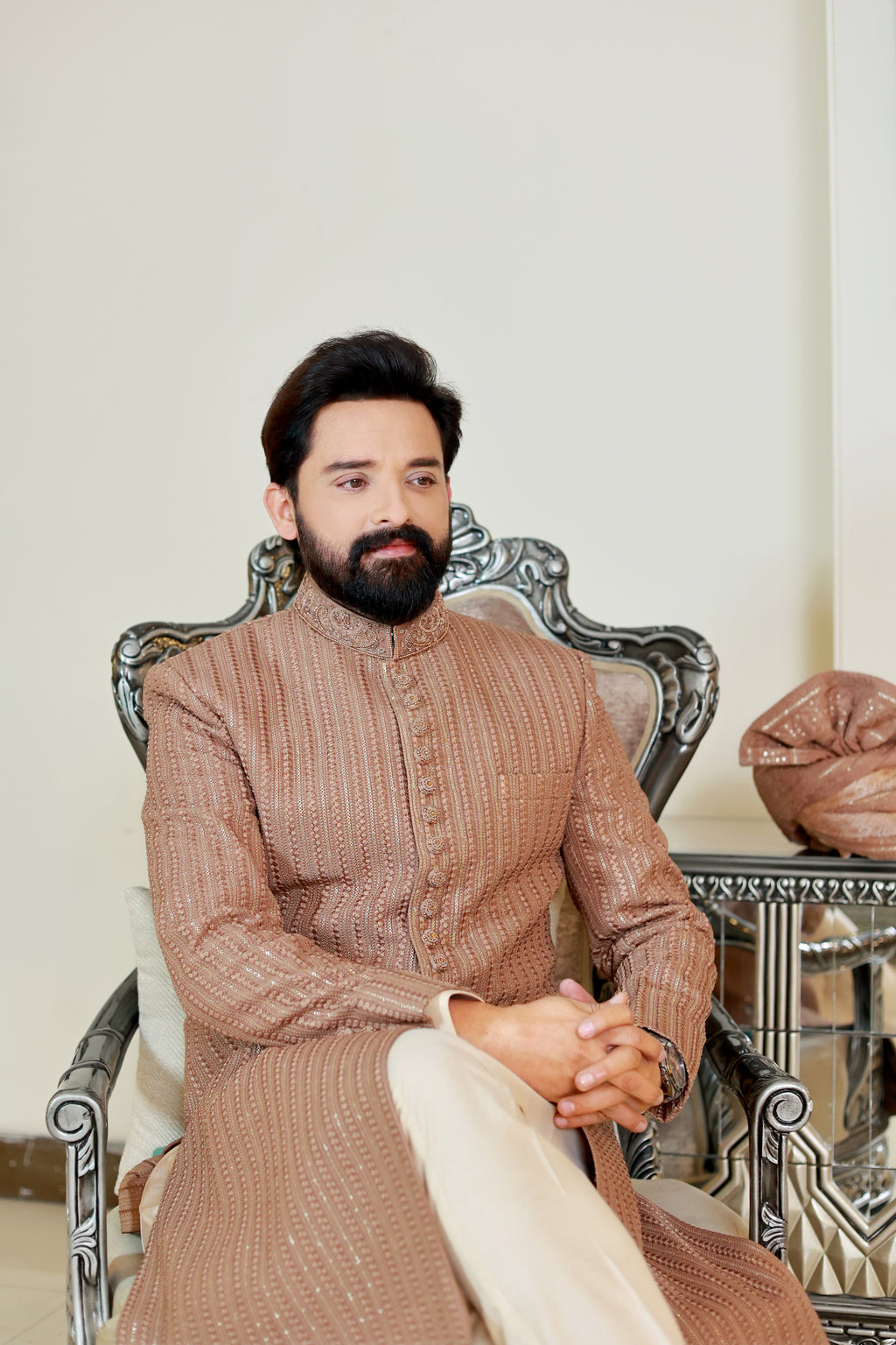 Rose Gold Sherwani