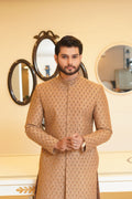 Rust Gold Sherwani