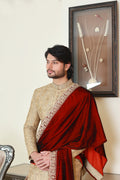 Masoori Based Gold Sherwani
