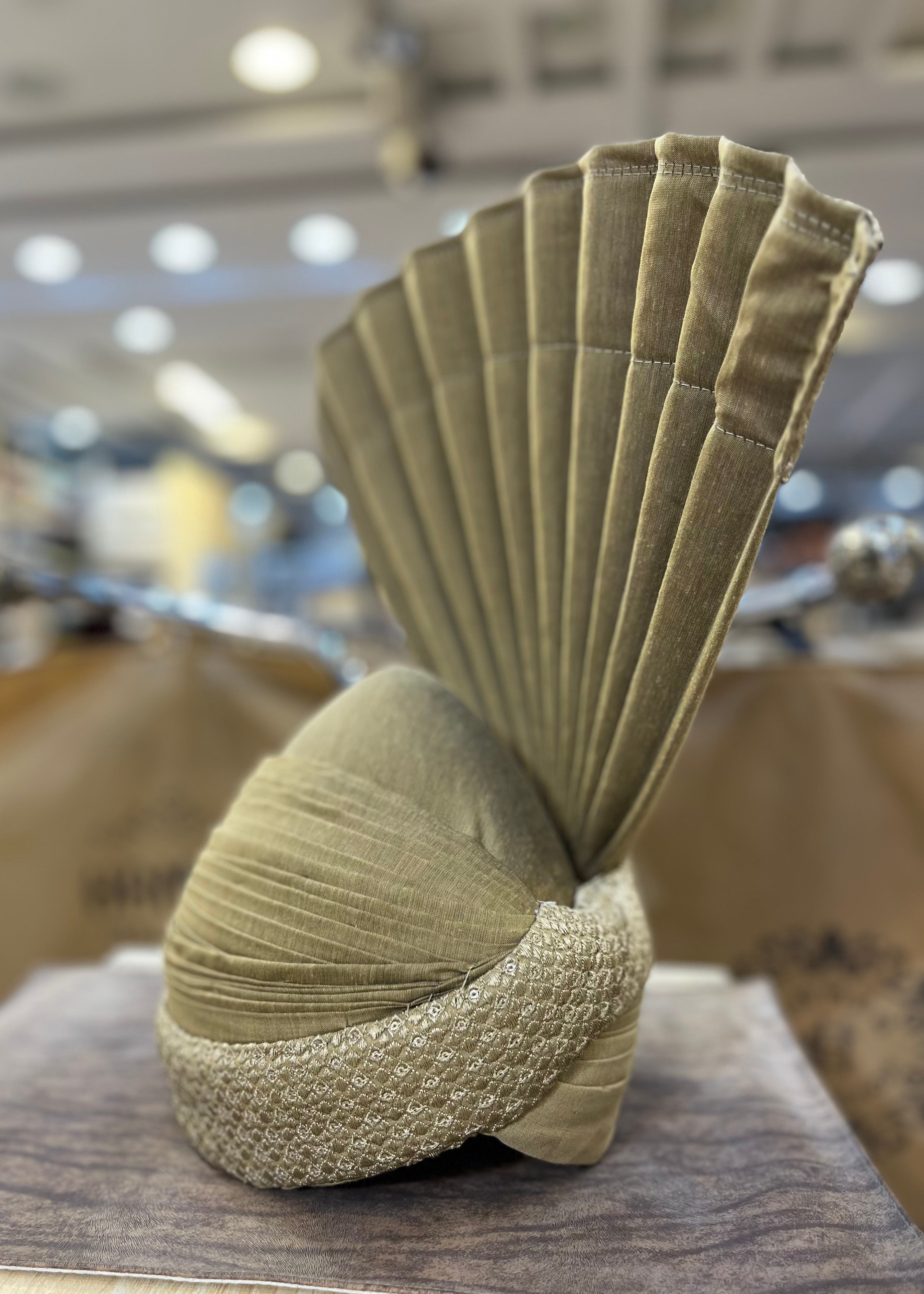 Golden Olive Turban