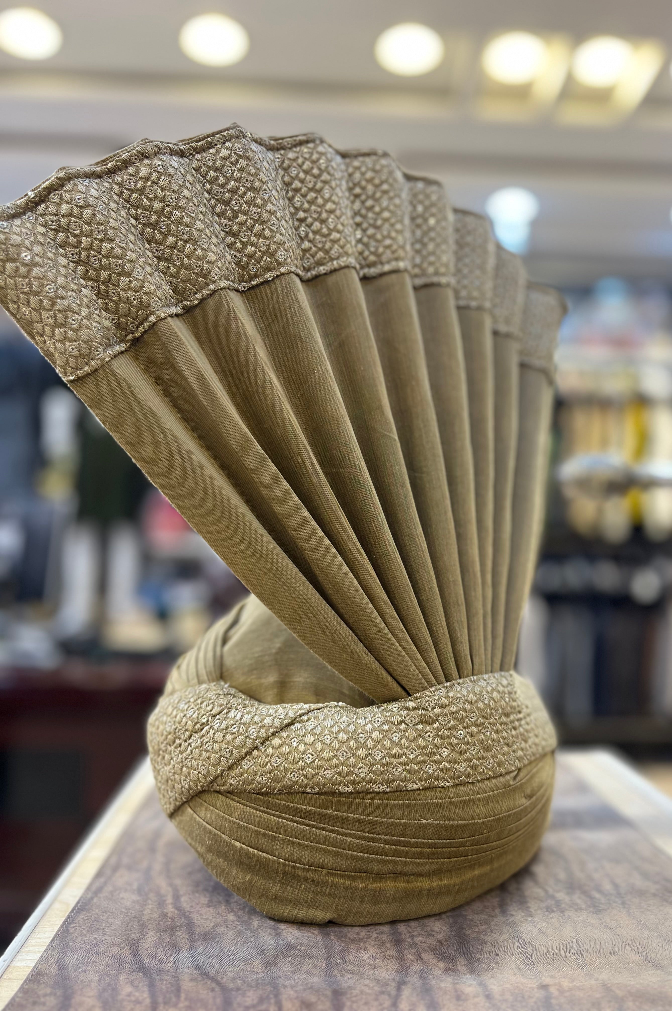 Golden Olive Turban
