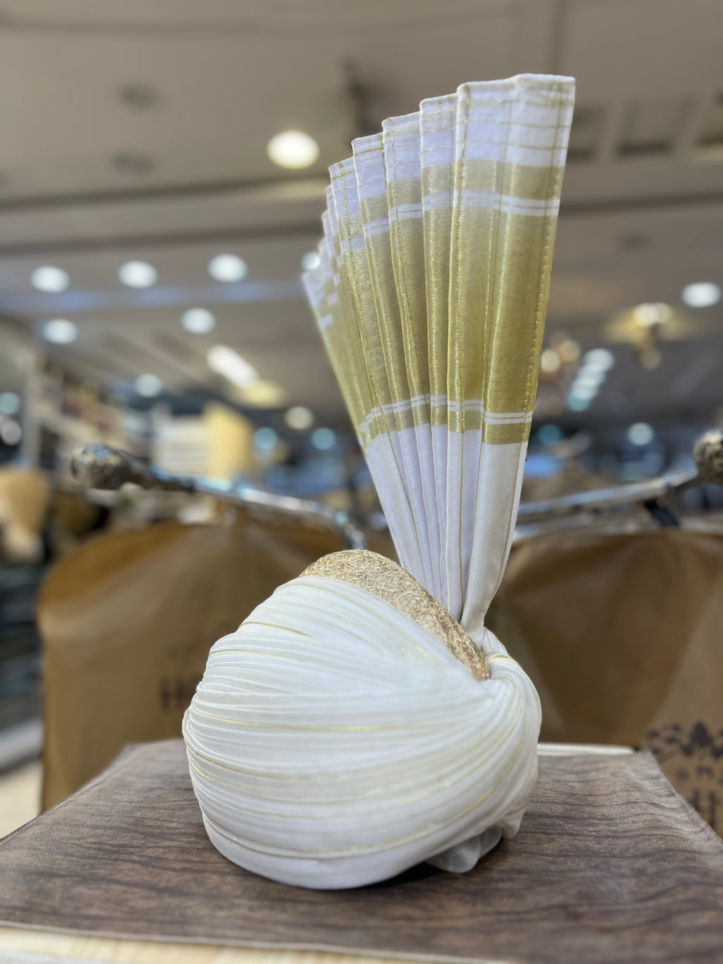 The Striped Crown Turban
