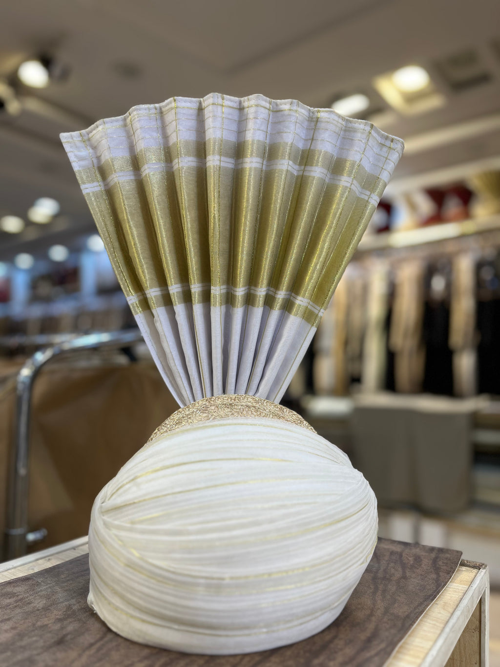 The Striped Crown Turban