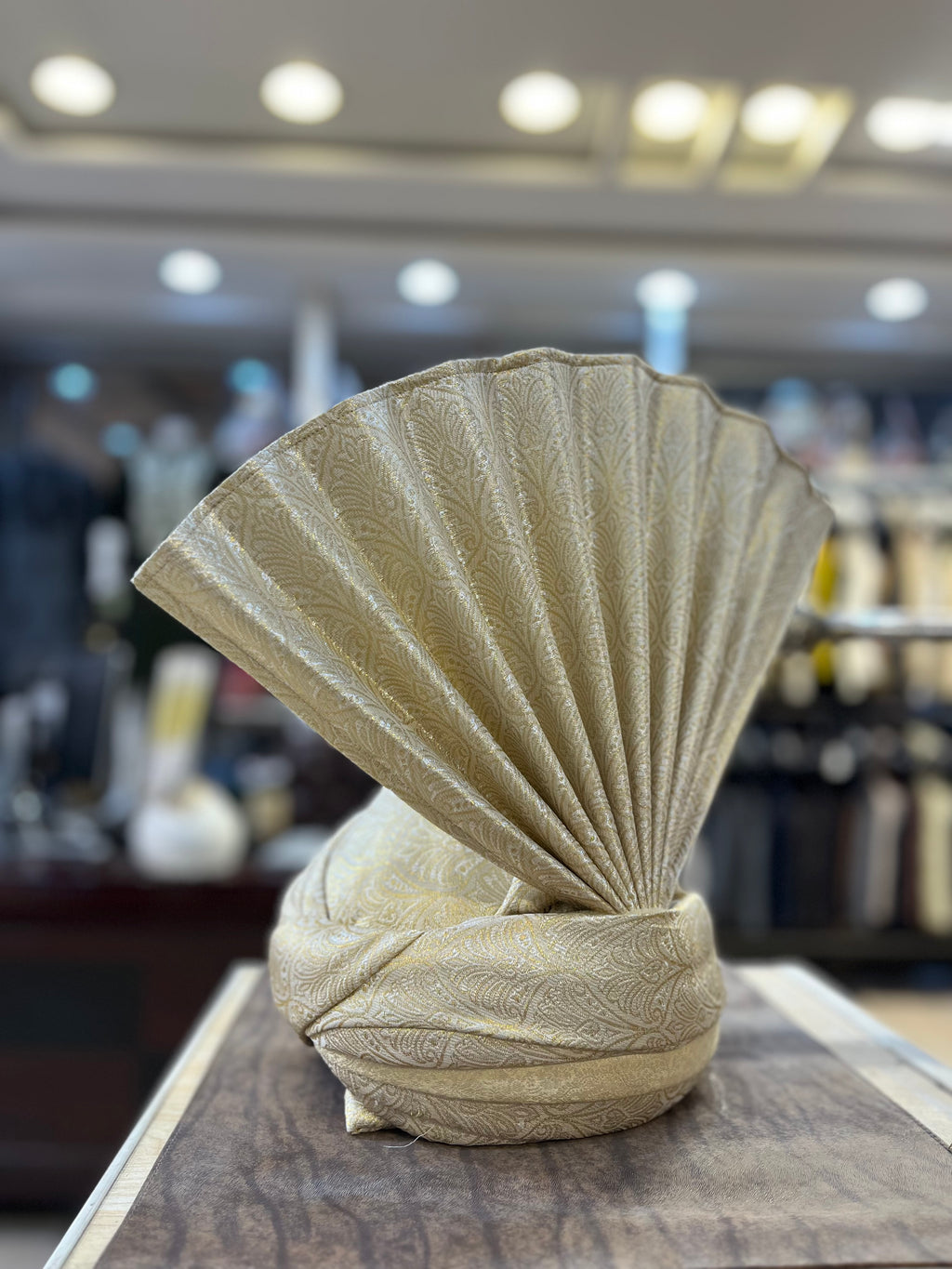 Classic Cream Gold Turban