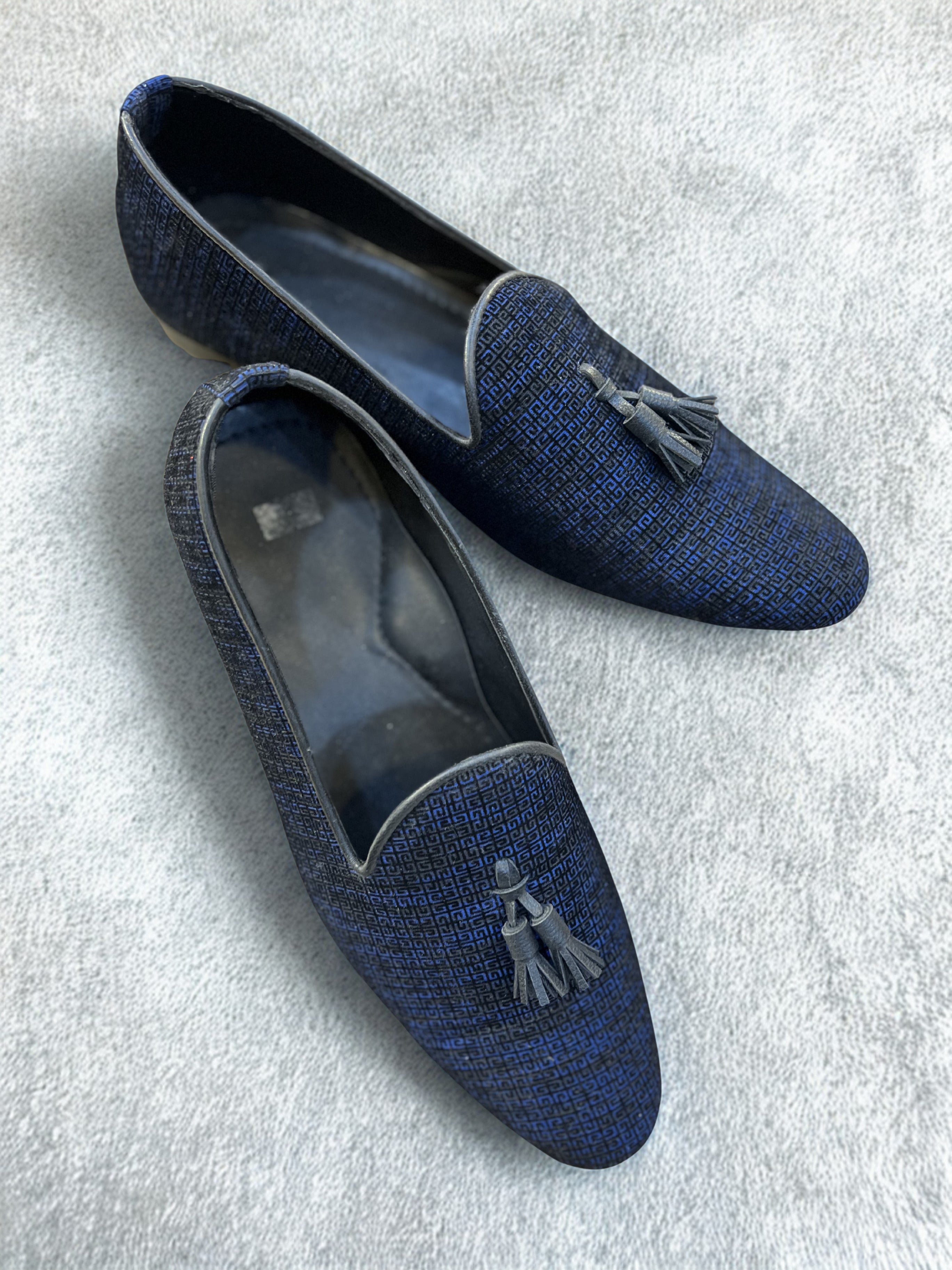 Midnight Blue Tassel Loafers
