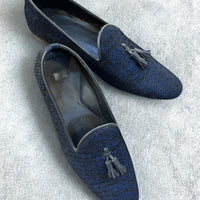 Midnight Blue Tassel Loafers
