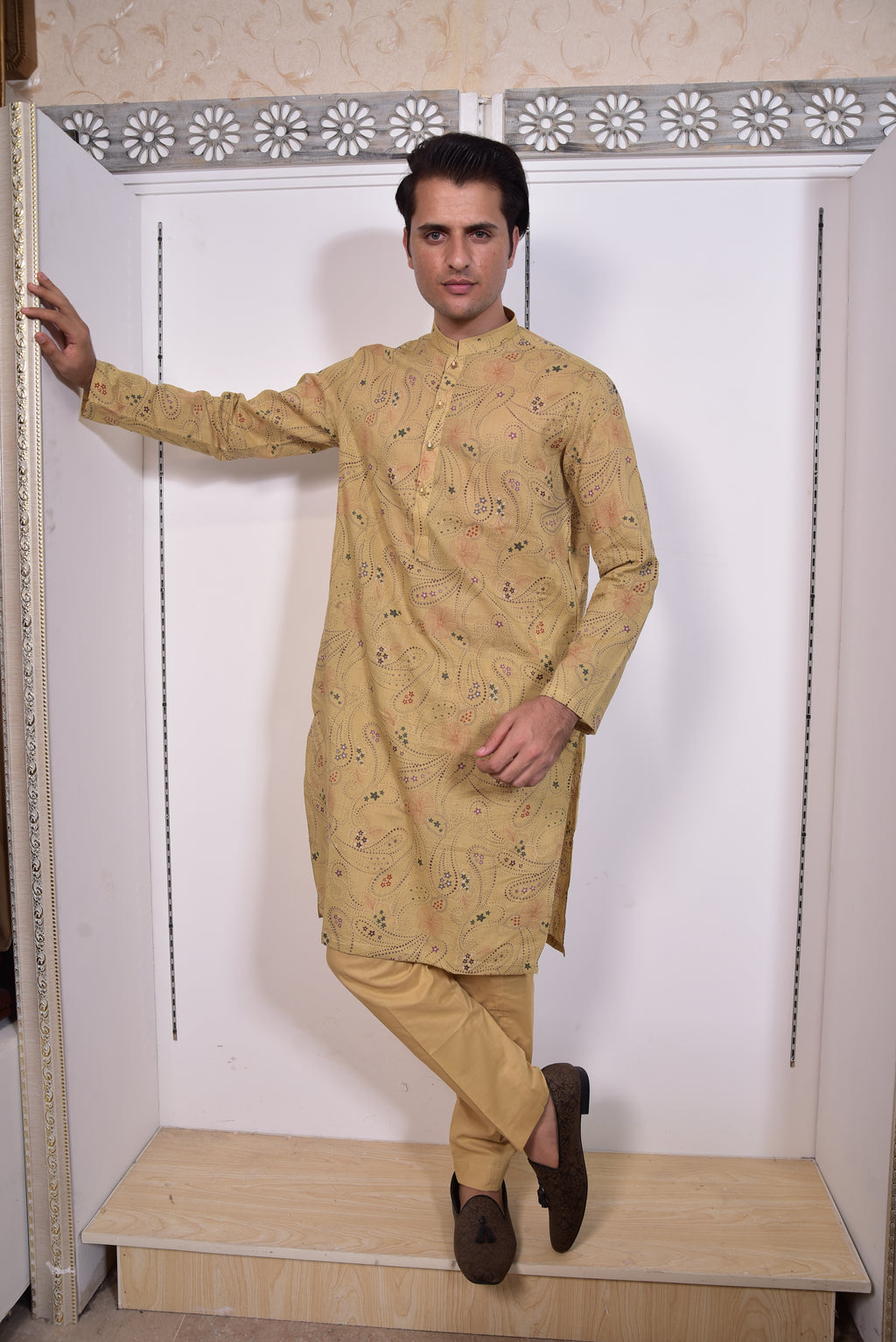 Mustard Kurta Trousers