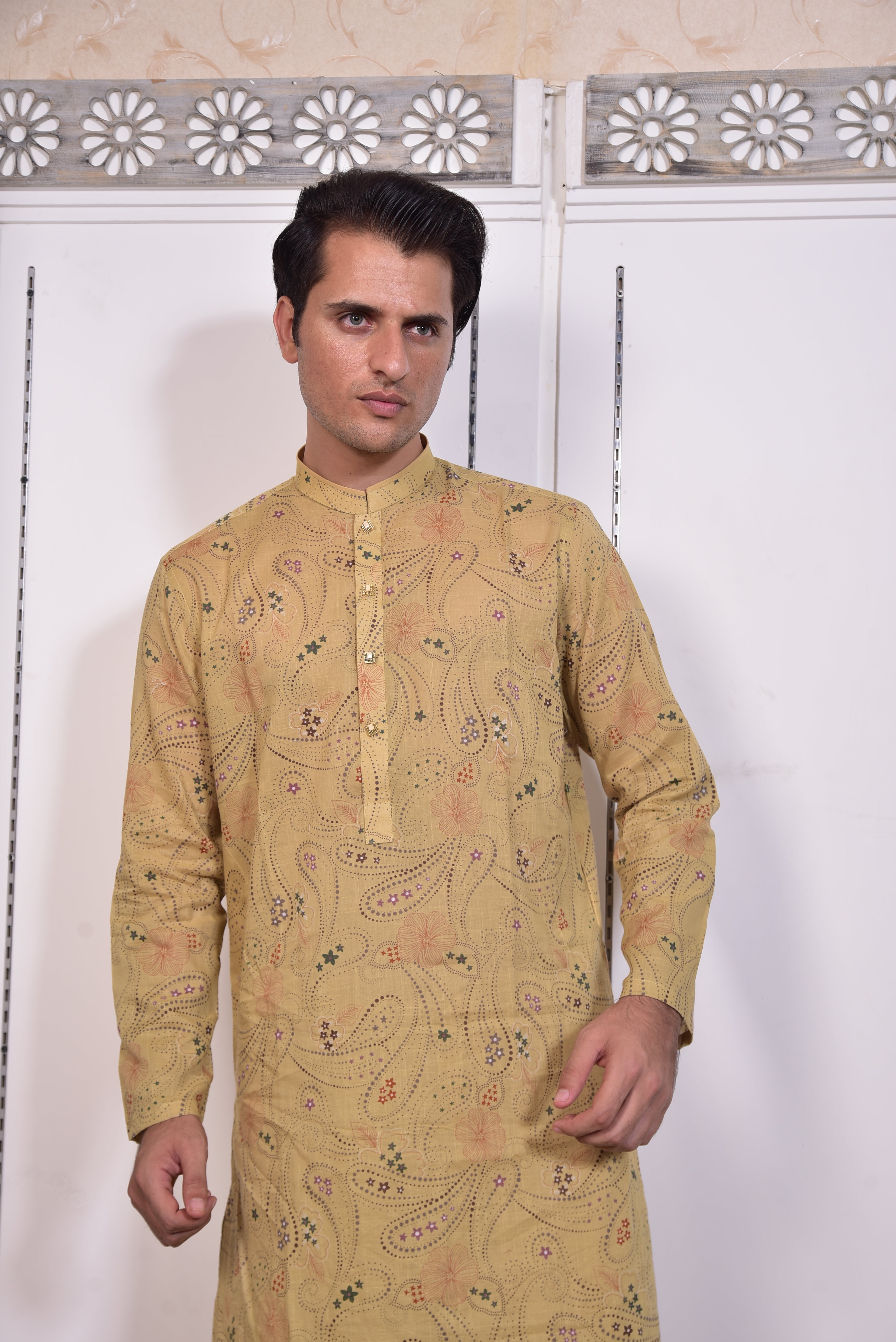 Mustard Kurta Trousers