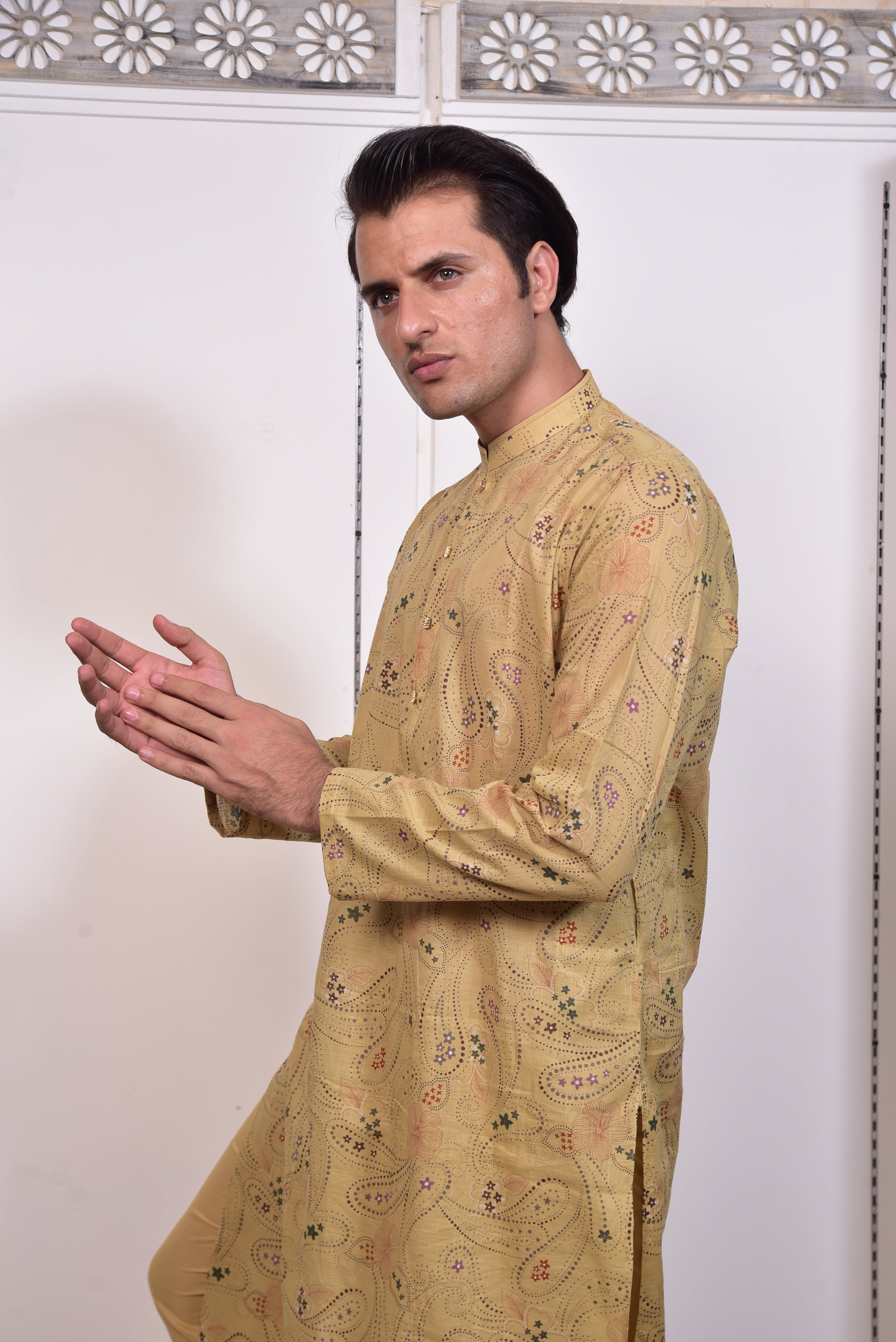 Mustard Kurta Trousers