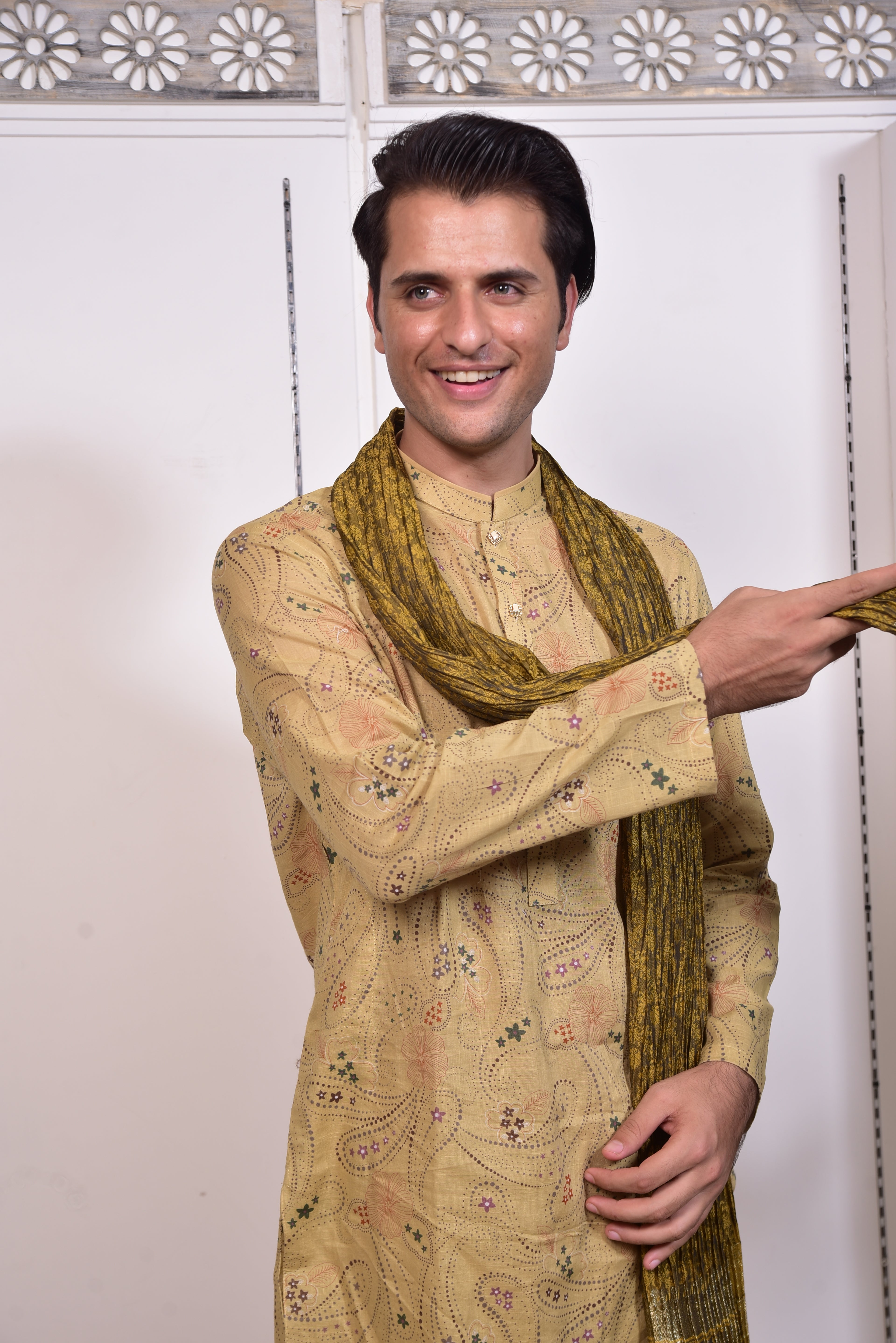 Mustard Kurta Trousers