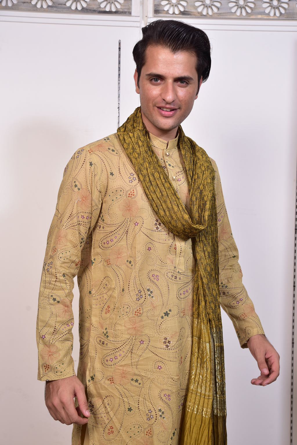 Mustard Kurta Trousers