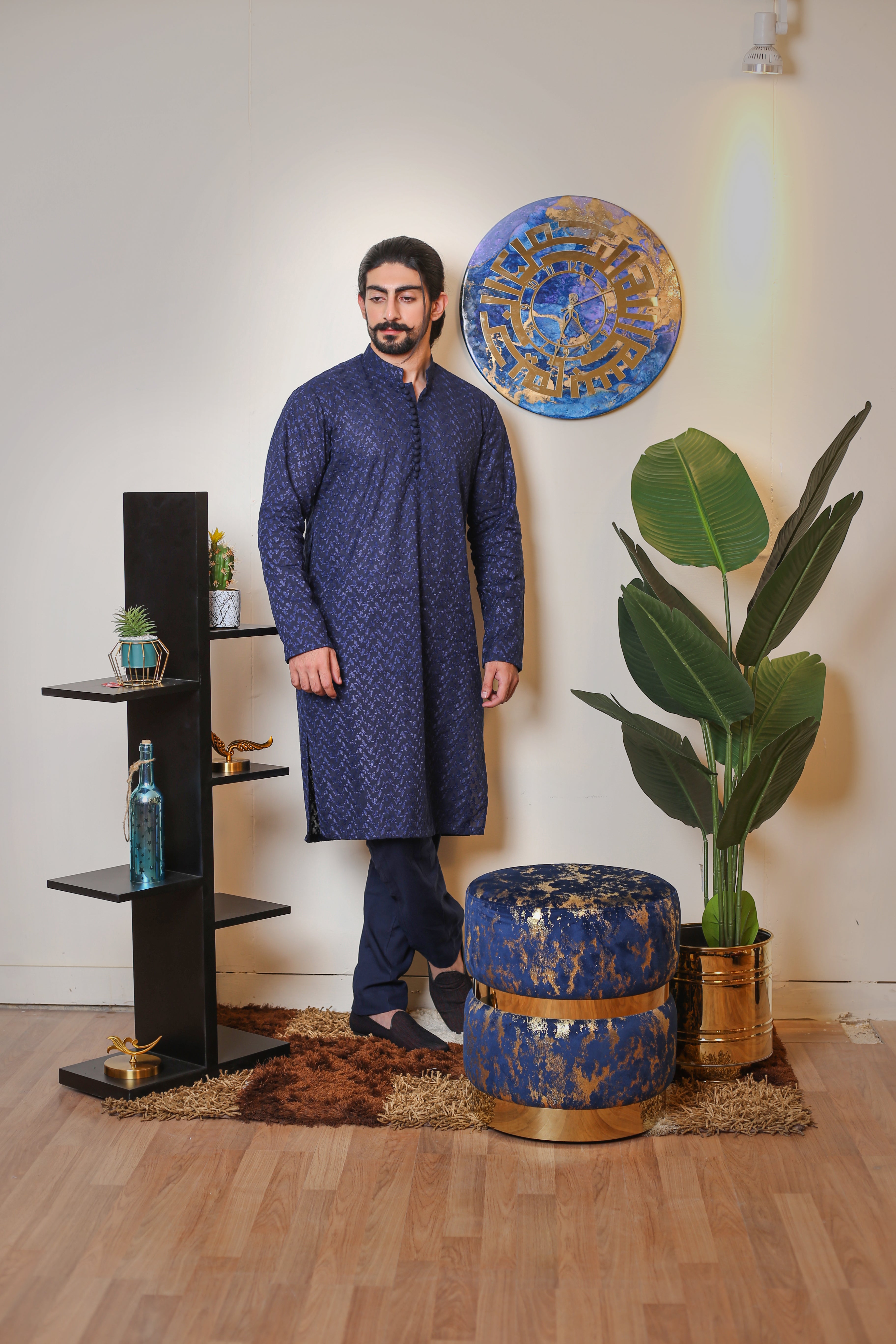 Deep Navy Blue Kurta