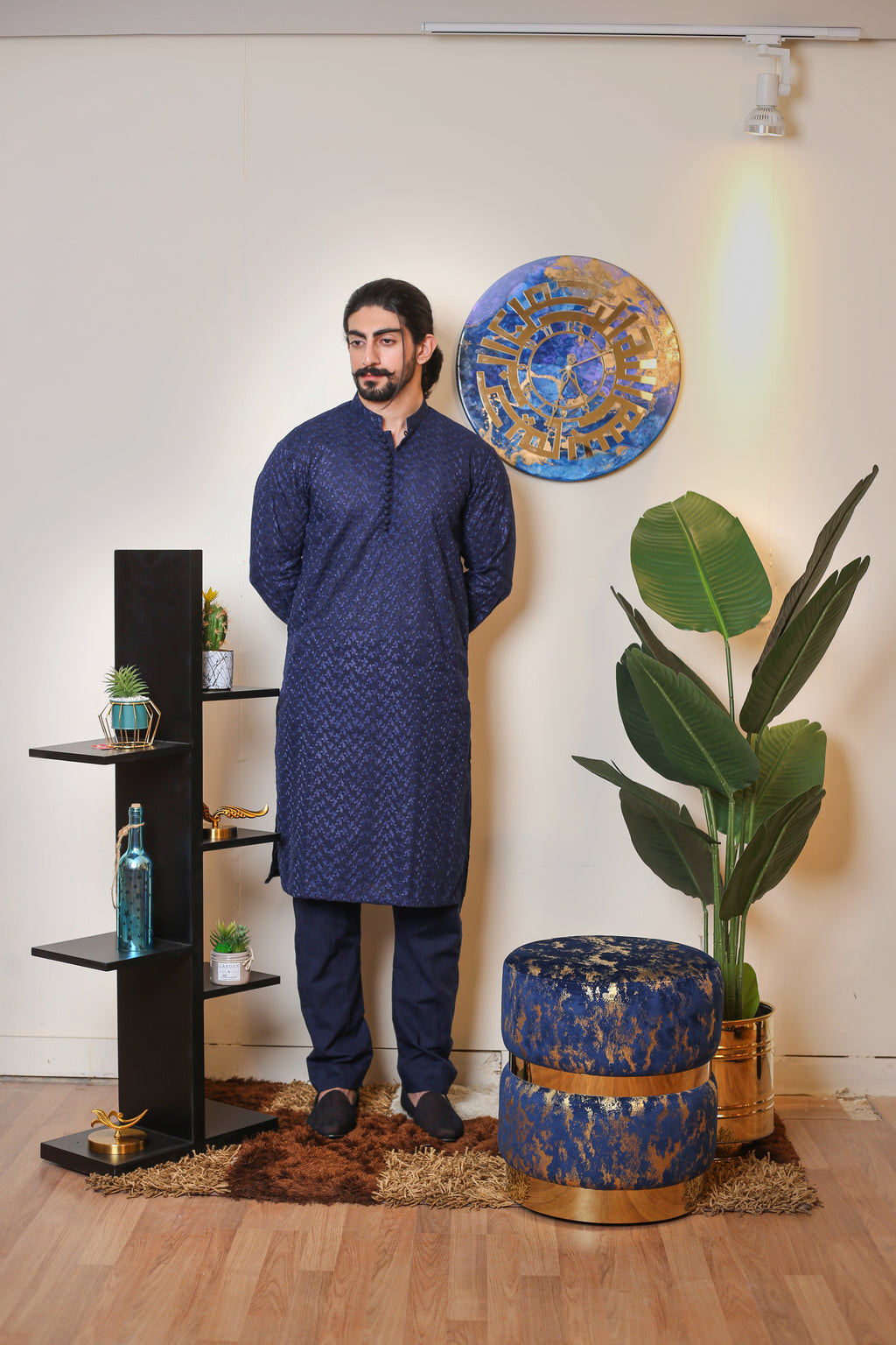 Deep Navy Blue Kurta
