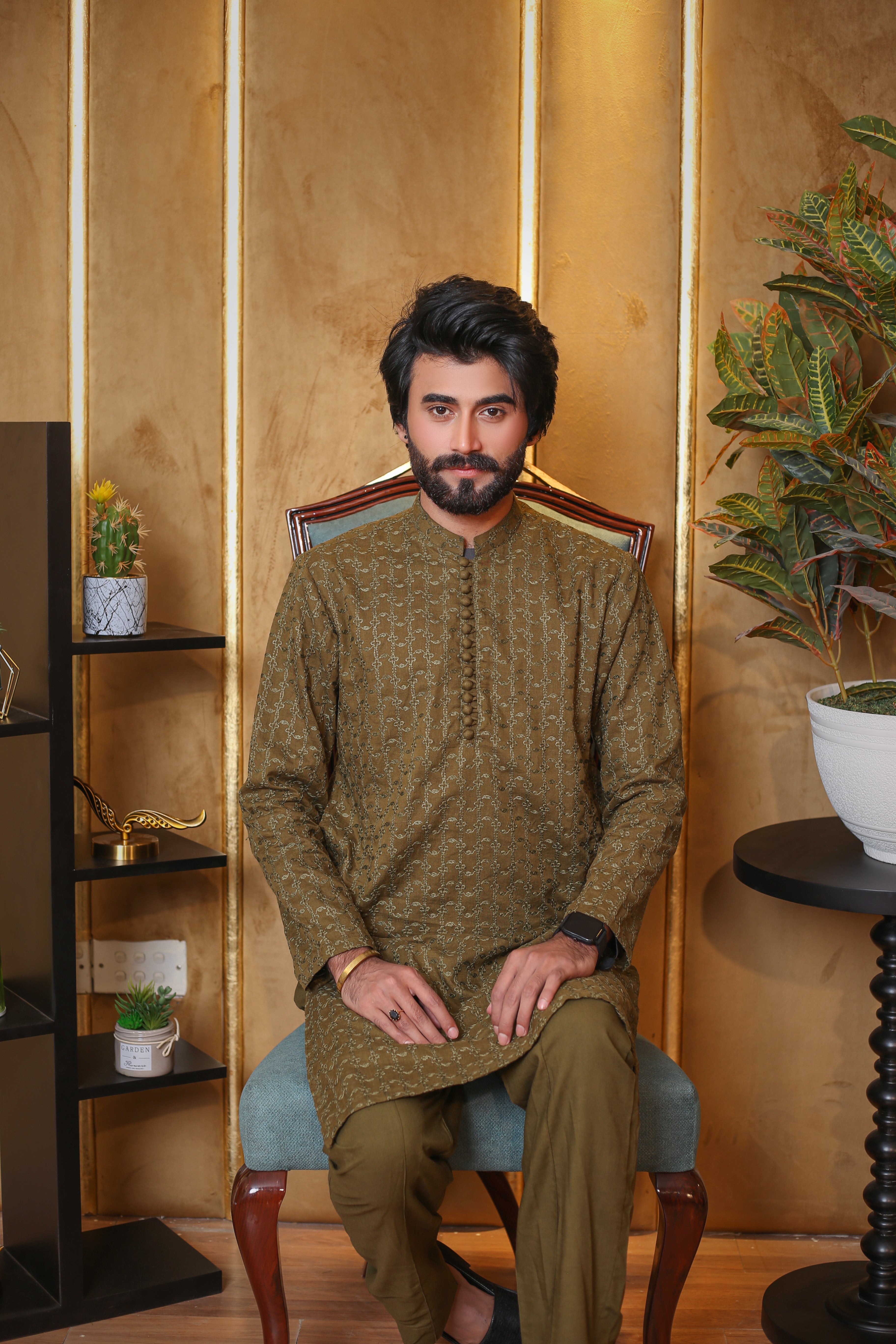 Olive Toned Kurta