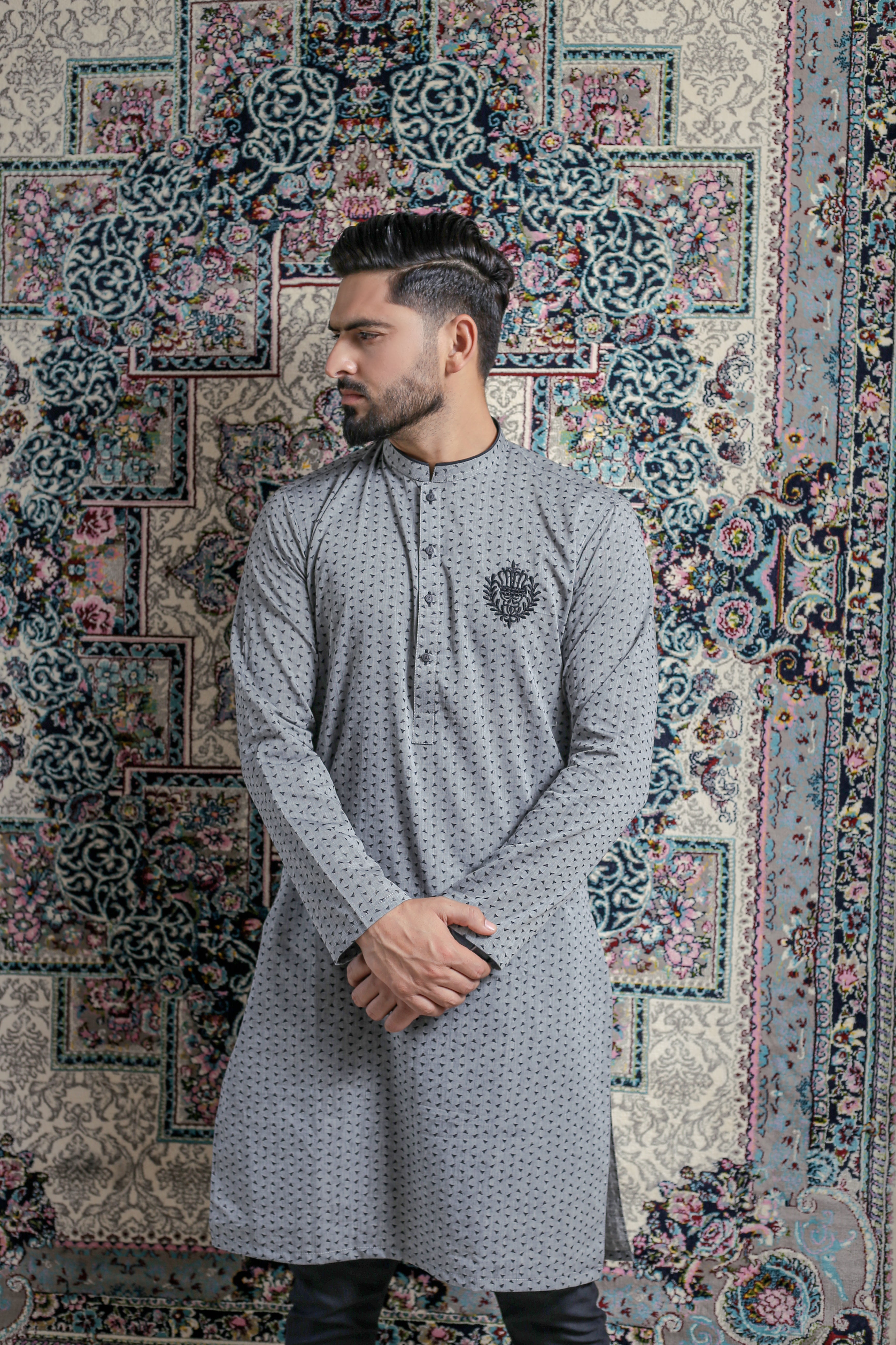 Grey Kurta
