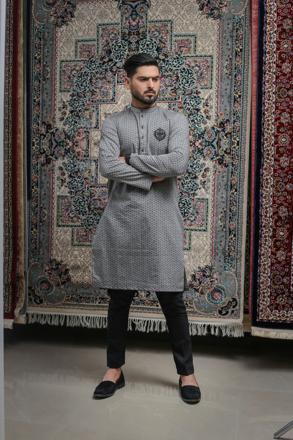 Grey Kurta