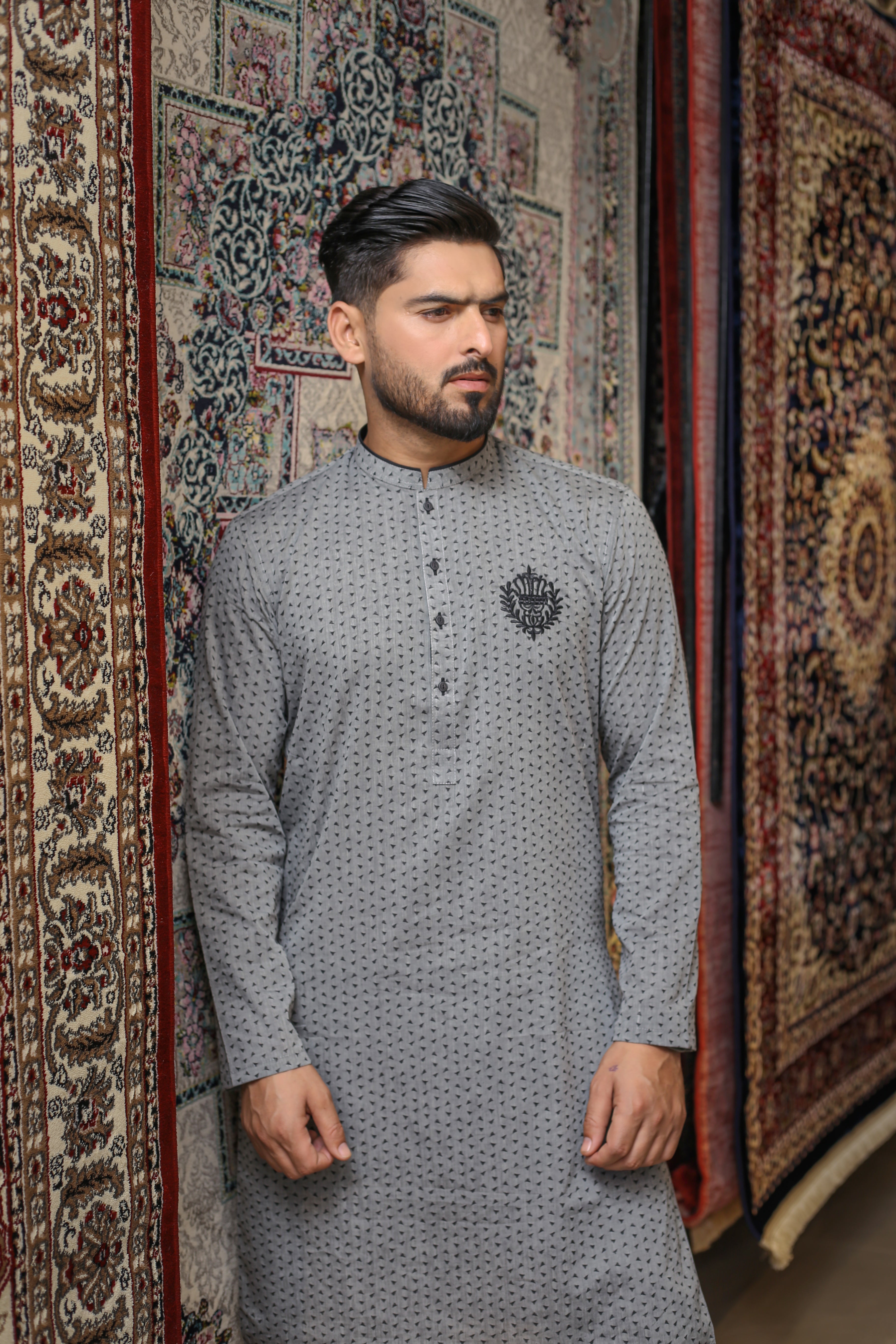 Grey Kurta