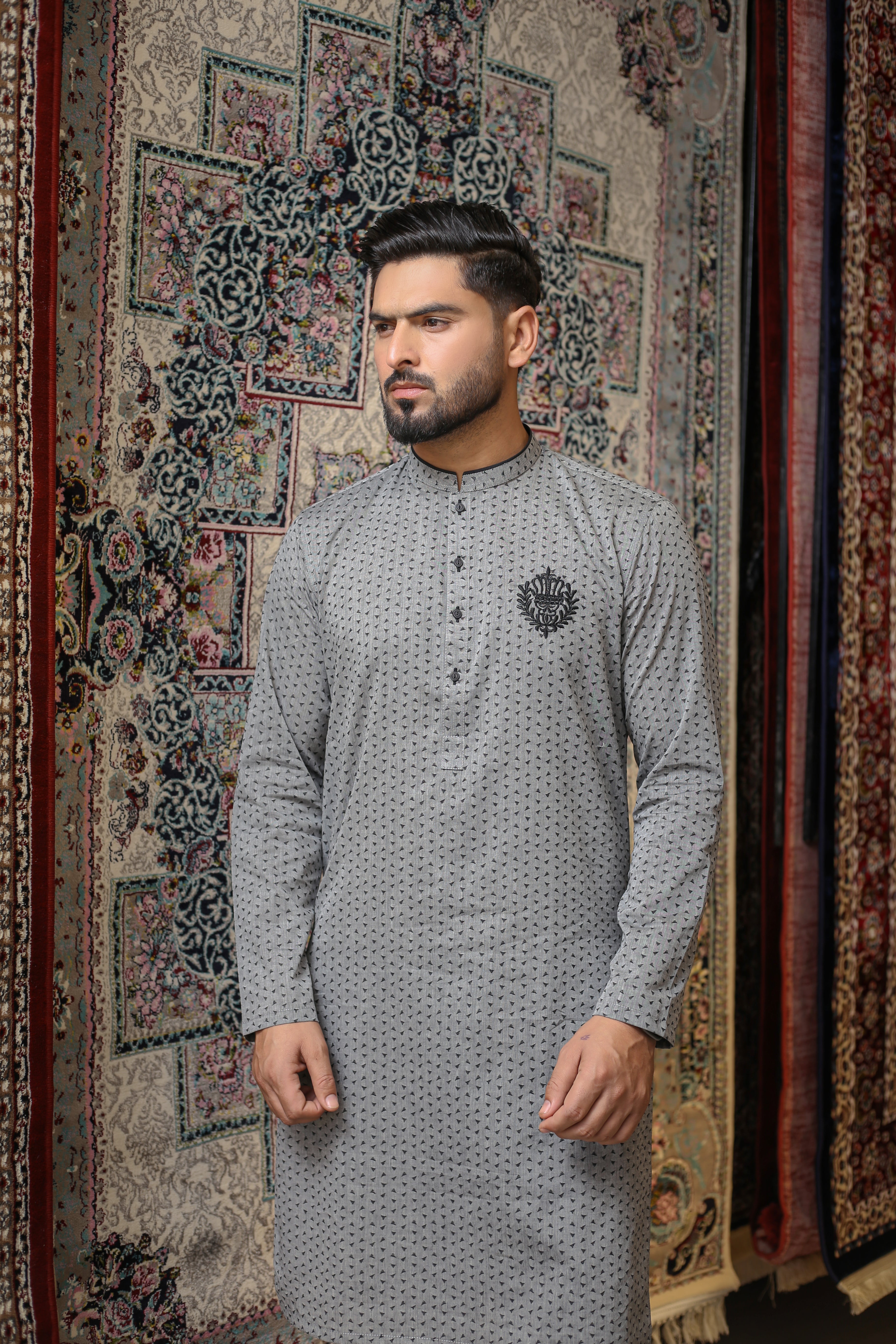 Grey Kurta