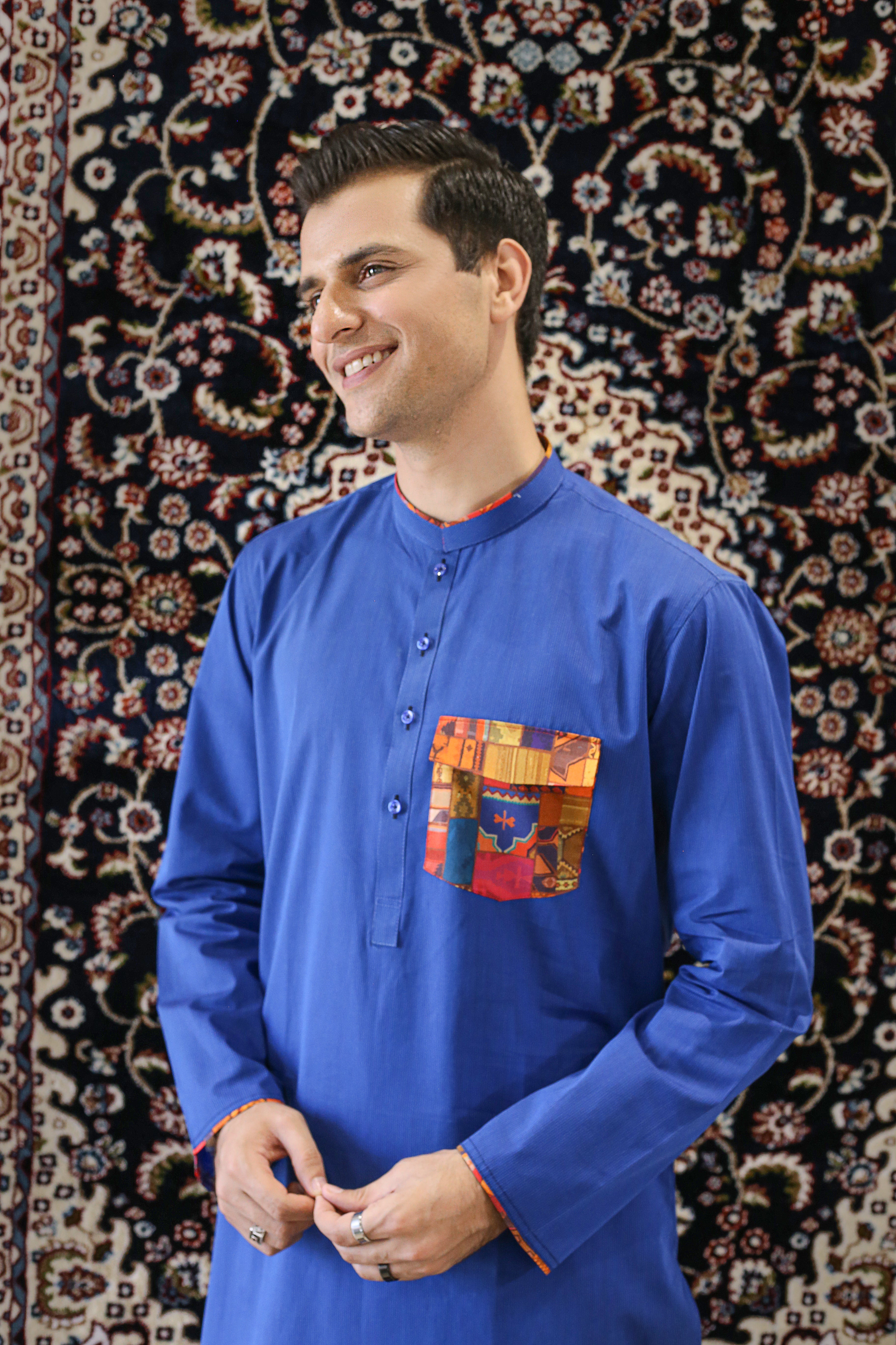 Cobalt Blue Kurta Trouser