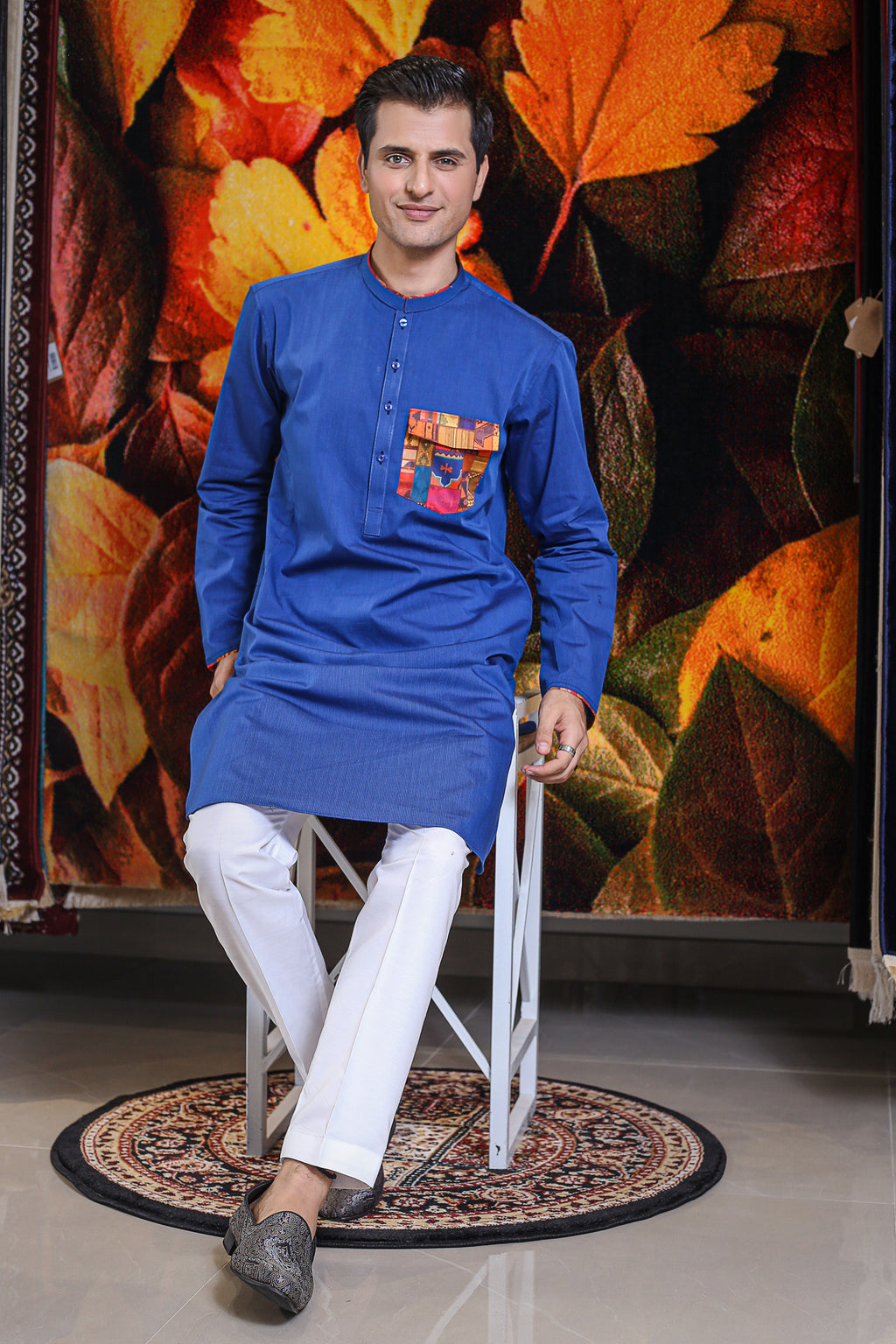 Cobalt Blue Kurta Trouser