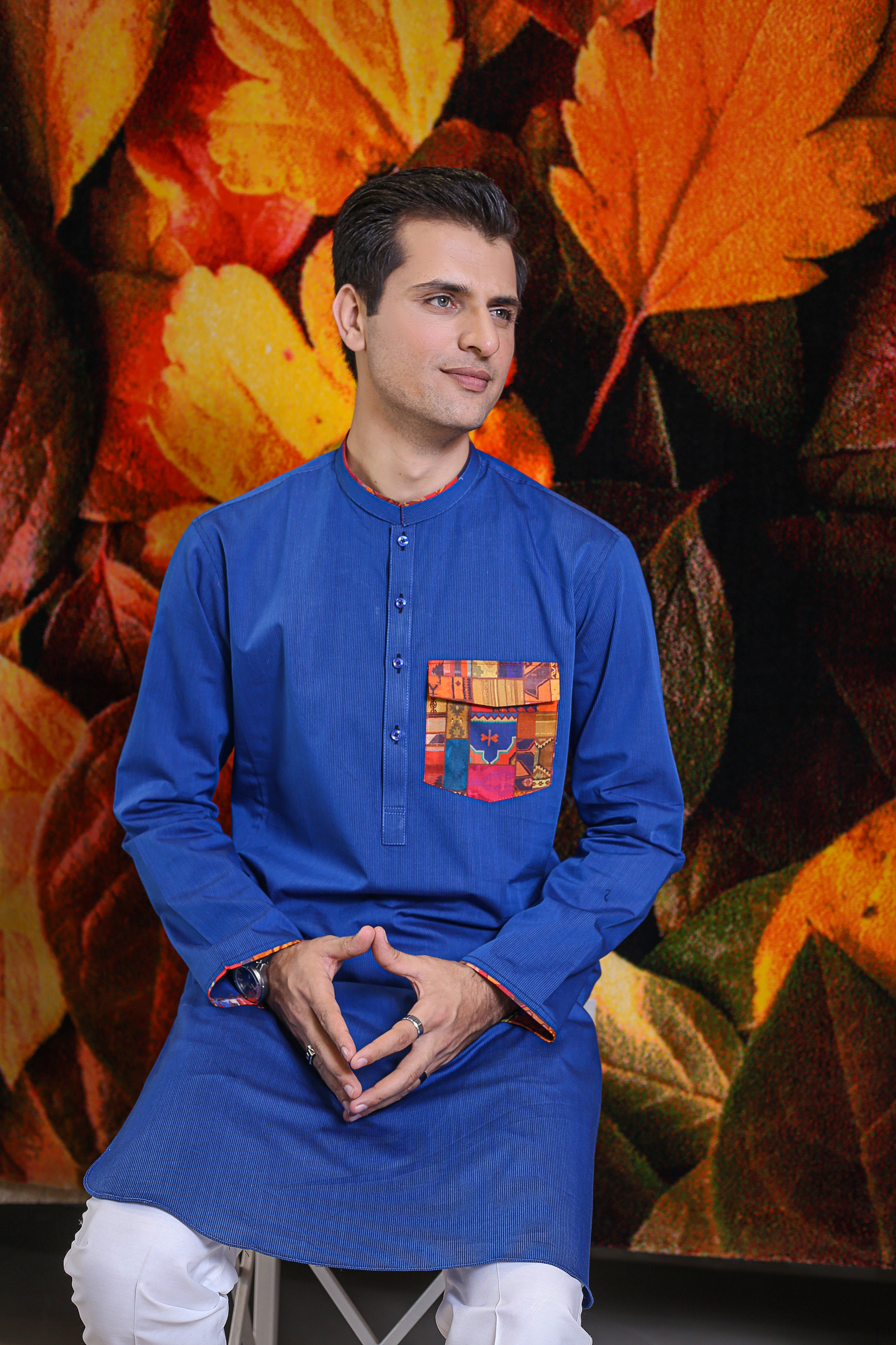 Cobalt Blue Kurta Trouser