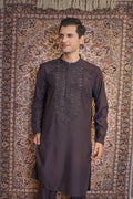 Deep Purple Embroided Kurta