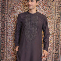 Deep Purple Embroided Kurta