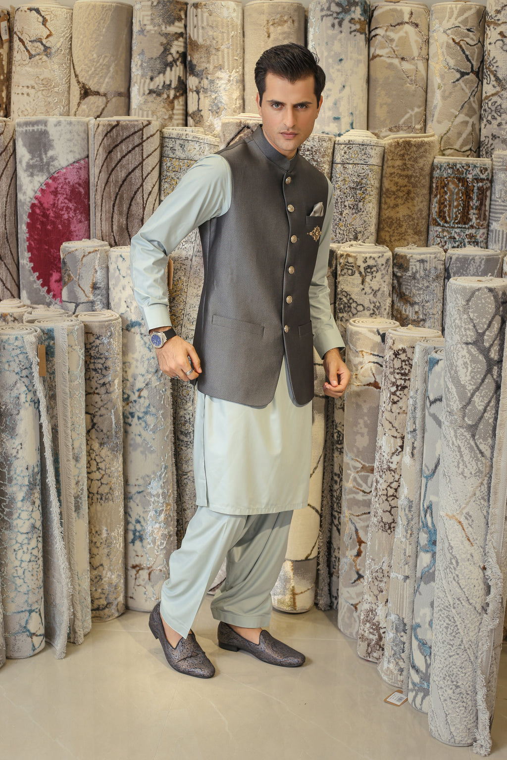 Charcoal Zenith Waist Coat
