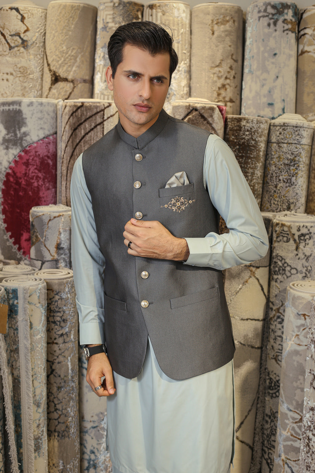 Charcoal Zenith Waist Coat