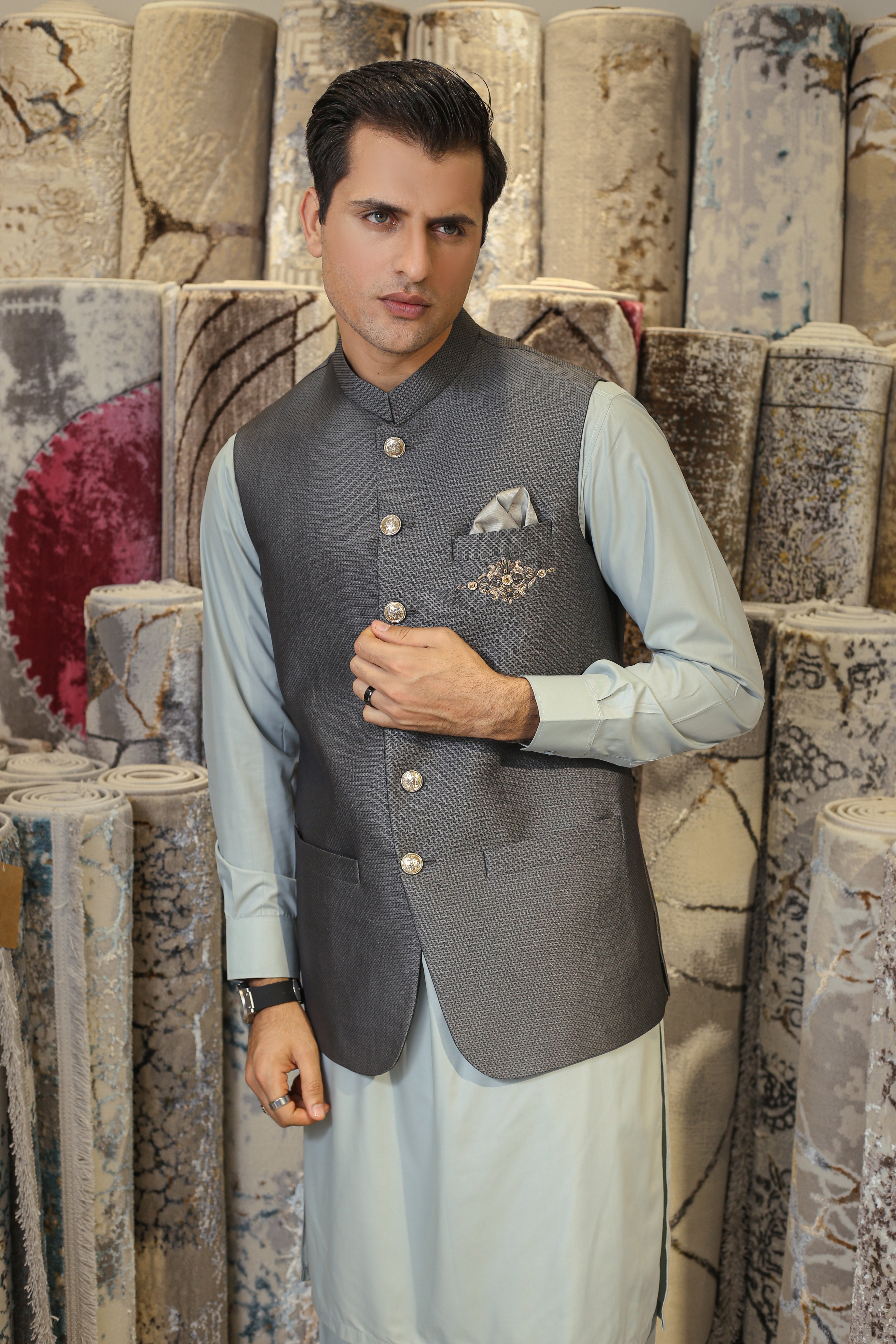Charcoal Zenith Waist Coat