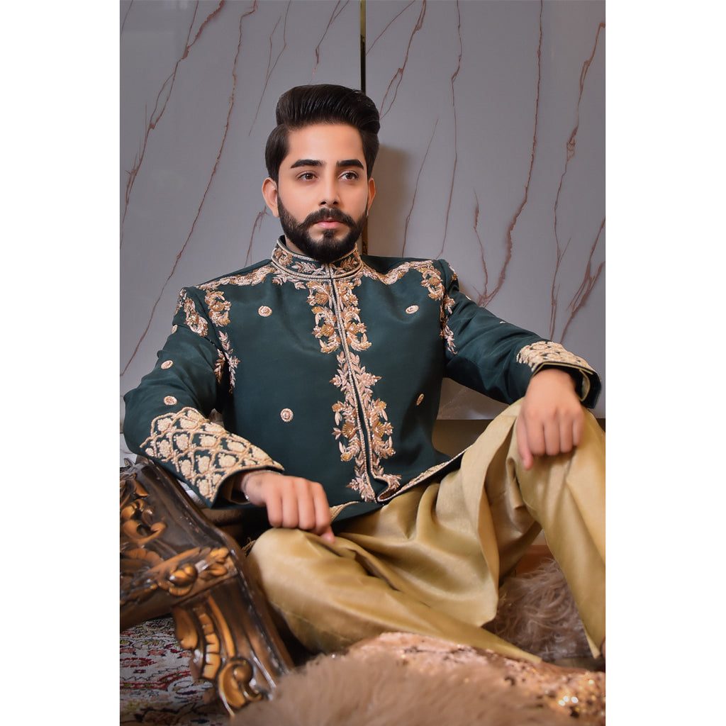 Emerald Green Prince Coat