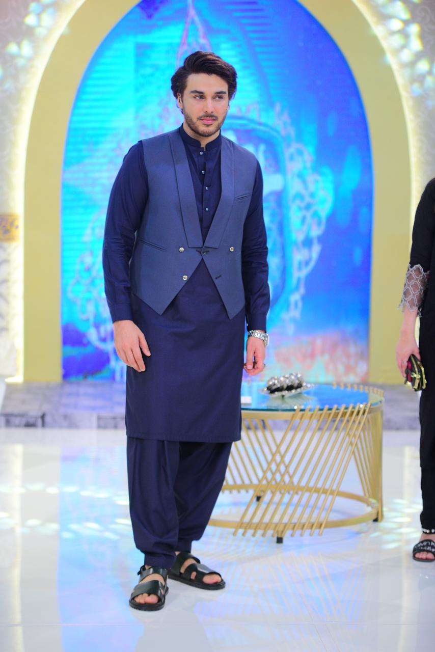 Blue Tonal Waist Coat