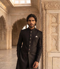Plain Black Sherwani