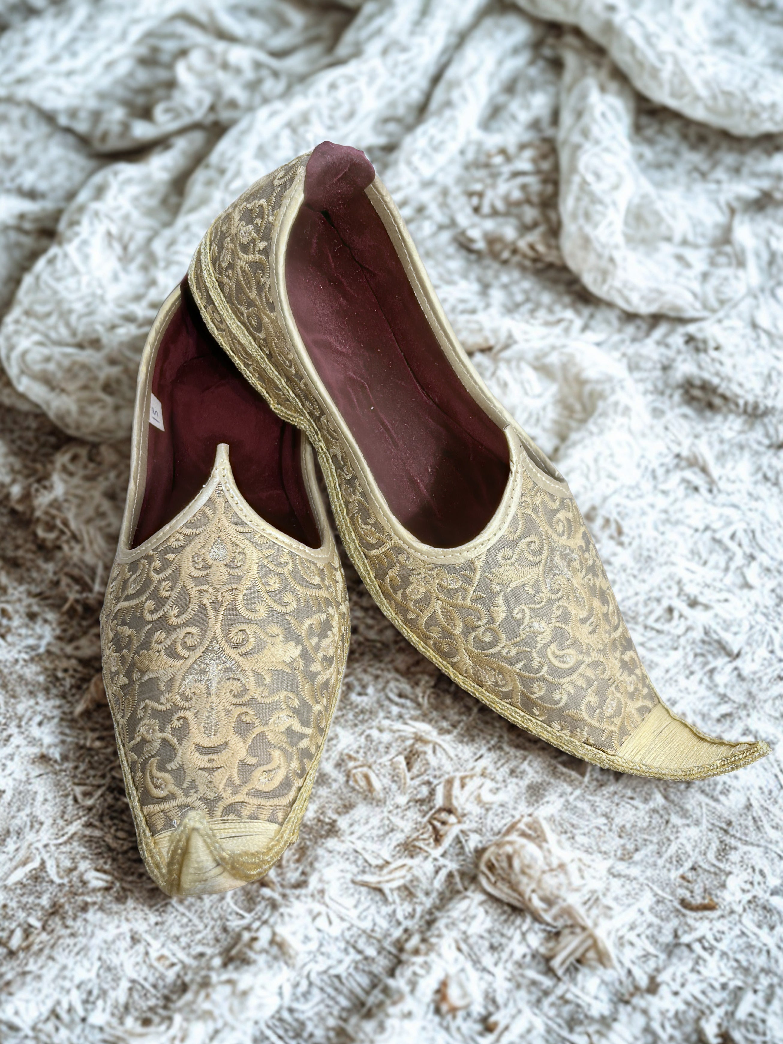 Gold Embroidered Khussa