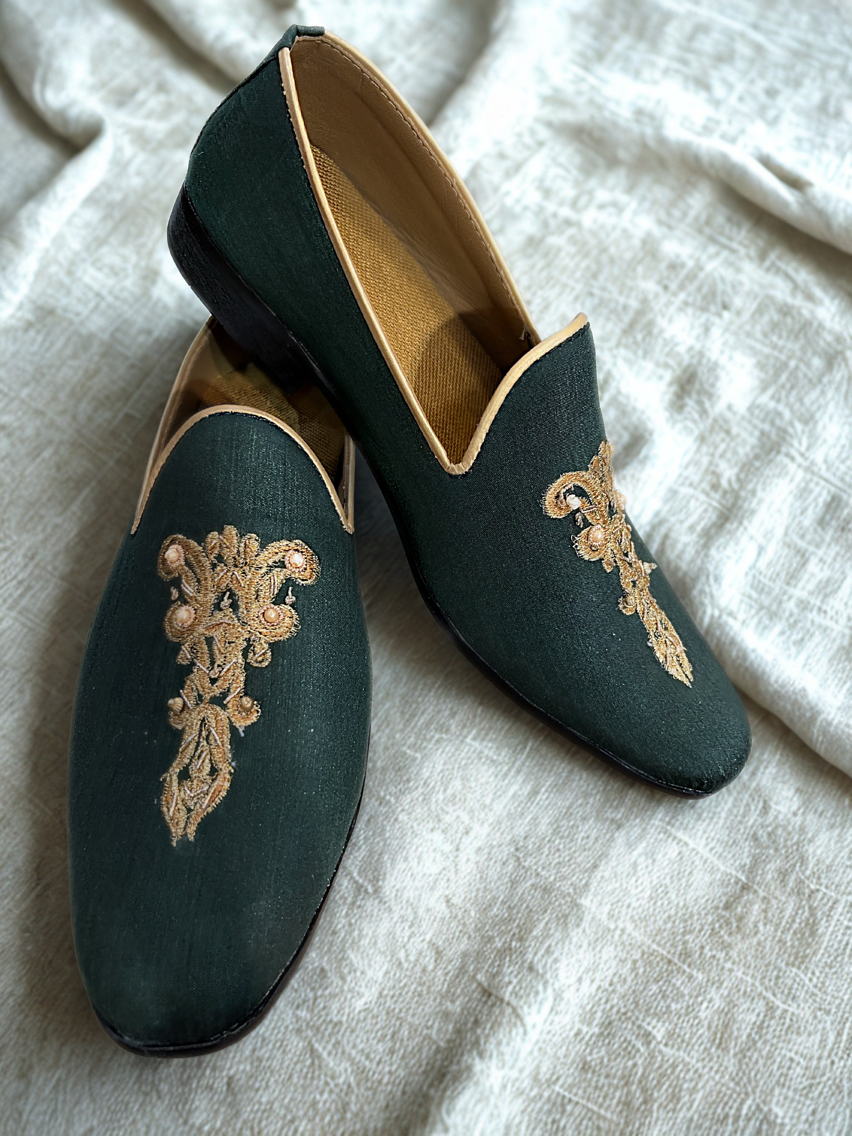 Emerald Green Loafers